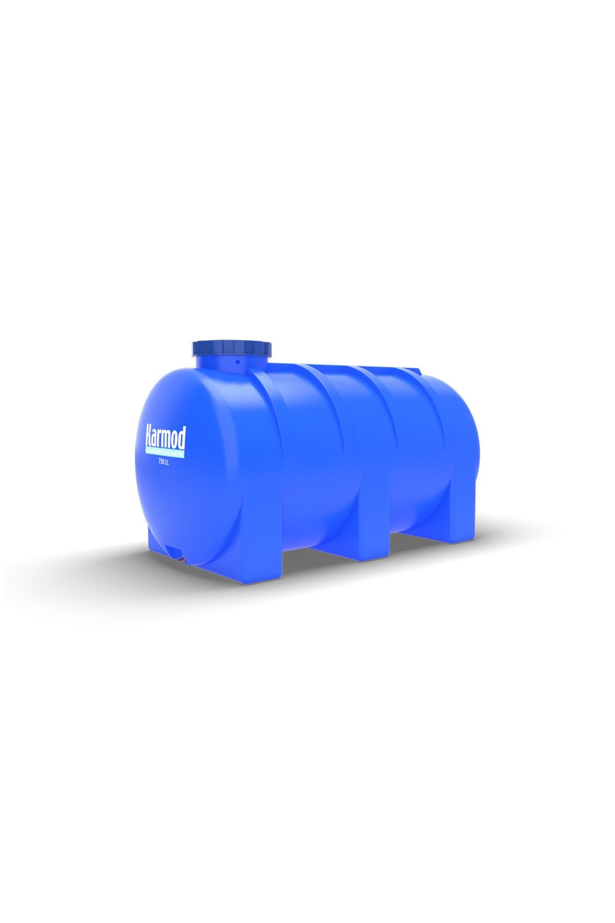 Karmod 750 Litre Polietilen Yatay Su Deposu - Mavi