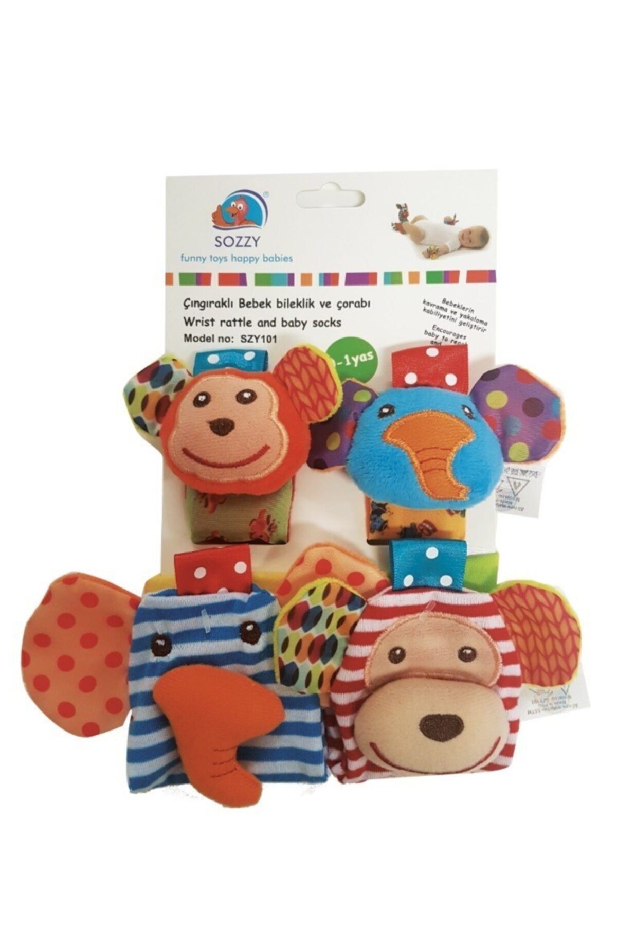 ZEUS Sozzy Toys Çıngıraklı Çorap Ve Bileklik Seti - Szy118