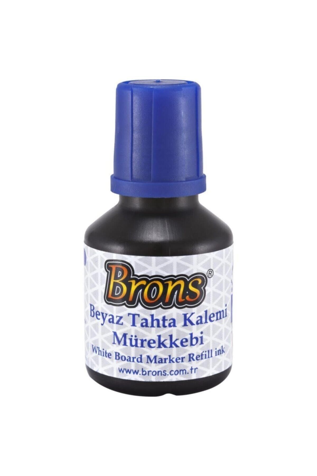 Brons Beyaz Tahta Kalemi Mürekkebi 30 Cc. Mavi Tx