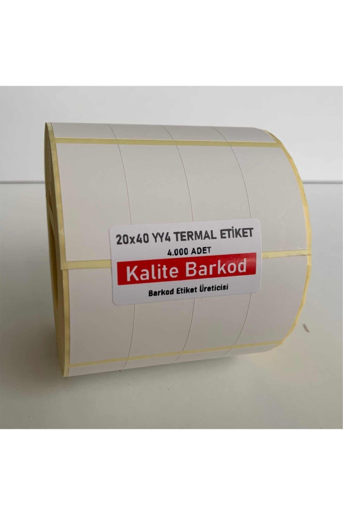 Kalite Barkod 20x40 Yanyana 4'lü Termal Etiket | 15 Rulo Barkod Etiket |
