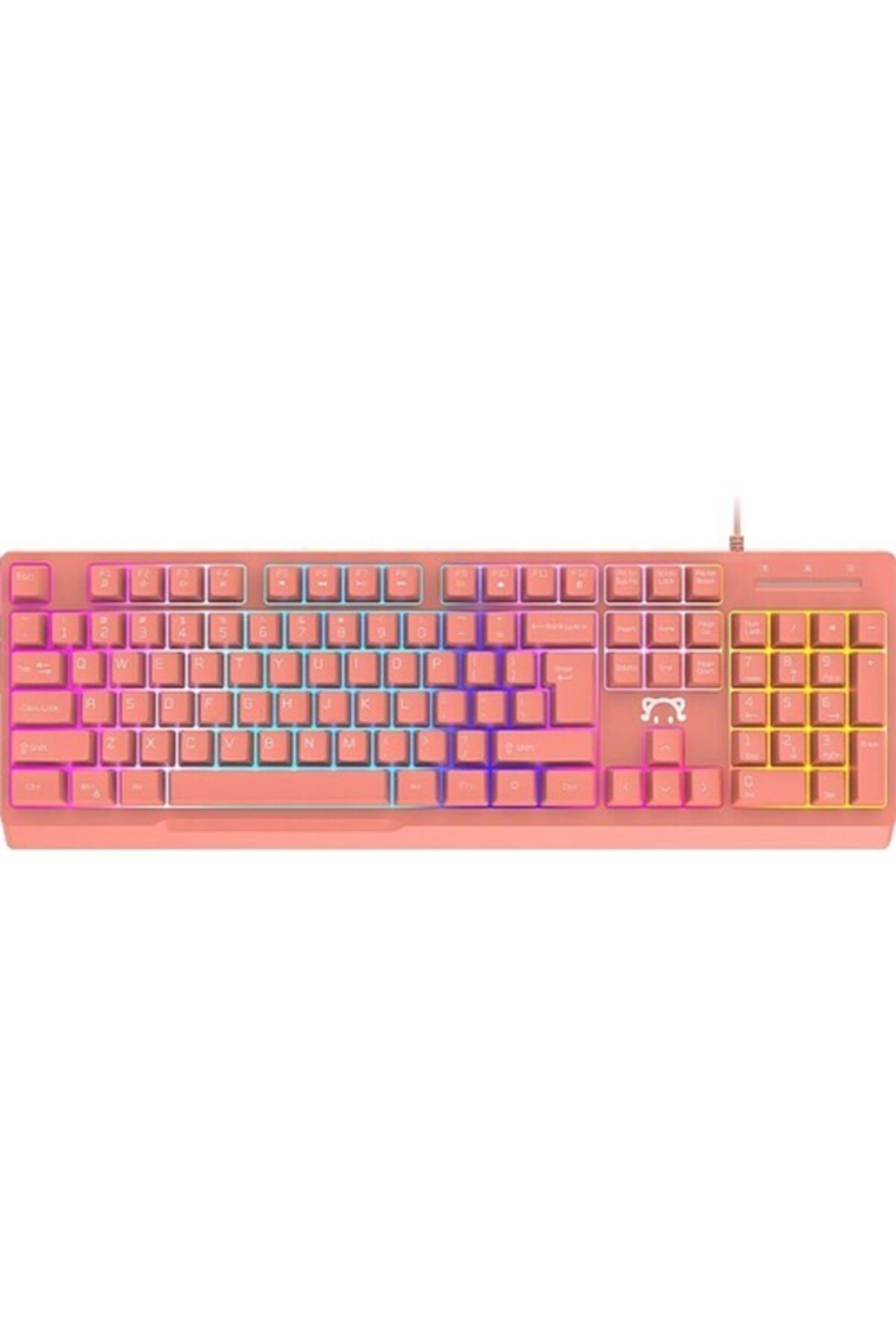 CAFELE Stk090 Rgb Işıklı Gaming Gamer Oyuncu Klavye-pembe