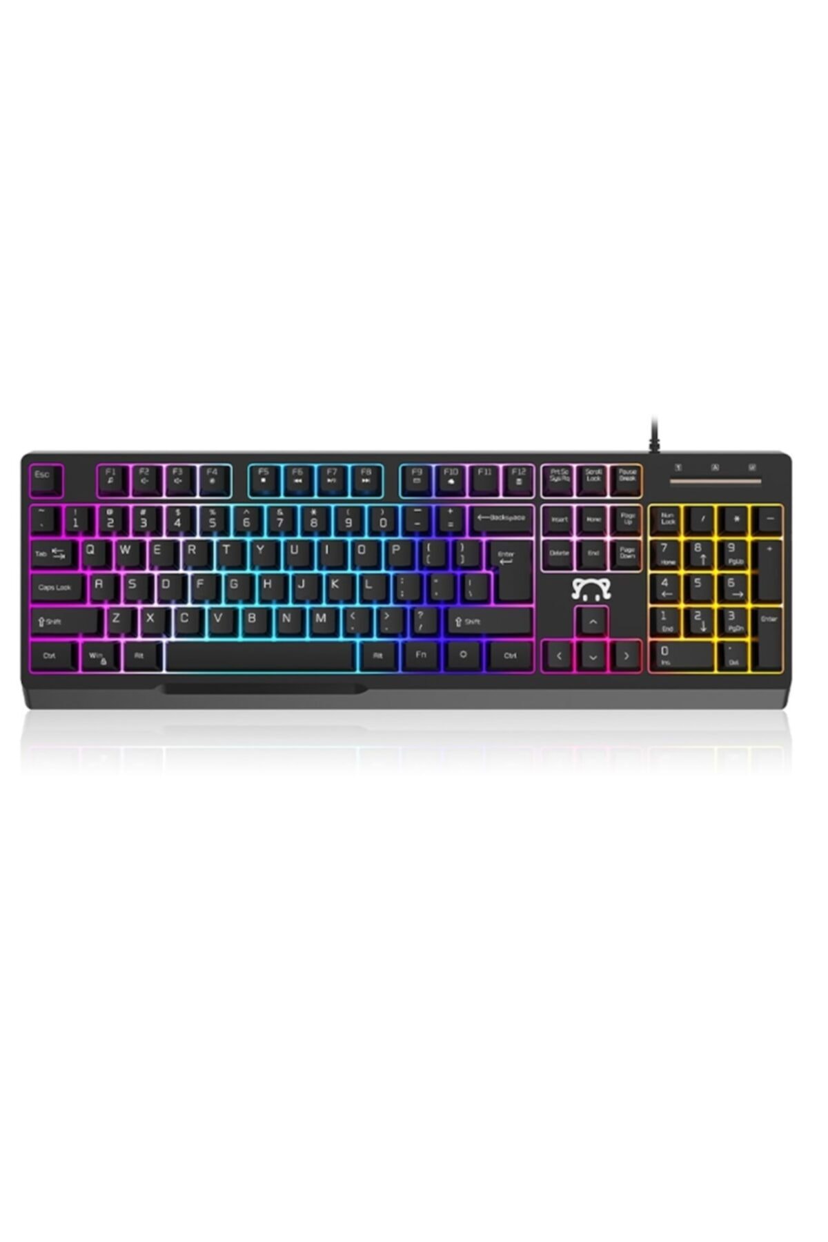 CAFELE Stk090 Rgb Işıklı Gaming Gamer Oyuncu Klavye-siyah