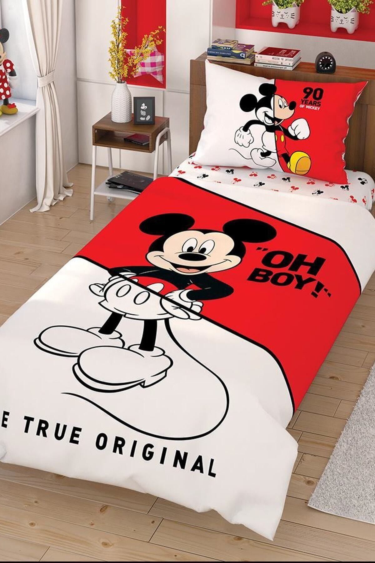 Taç Disney Mickey Çek Canlandır Tek Kişilik Nevresim Takımı