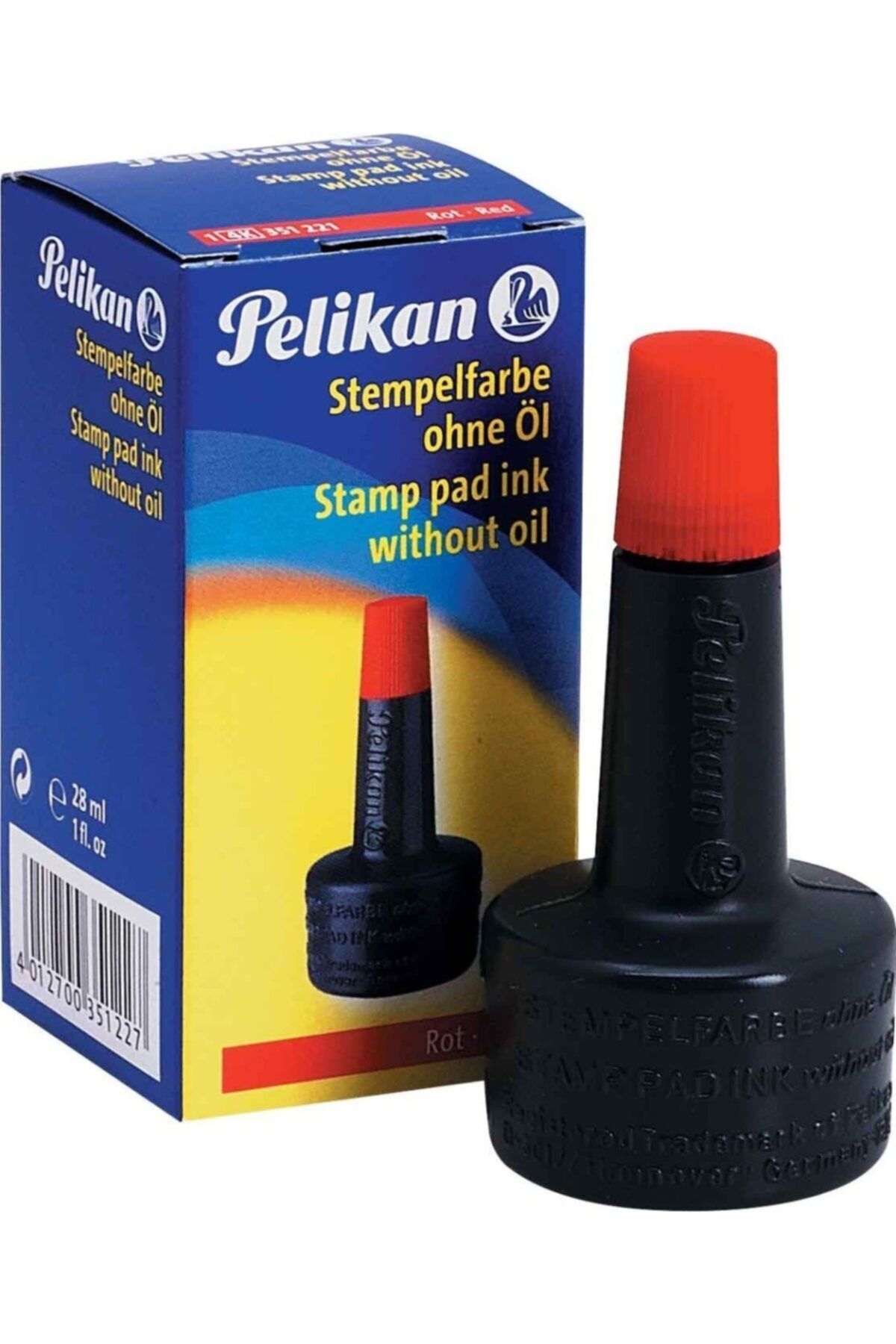 Pelikan Istampa Mürekkebi Kırmızı 10 lu 351221