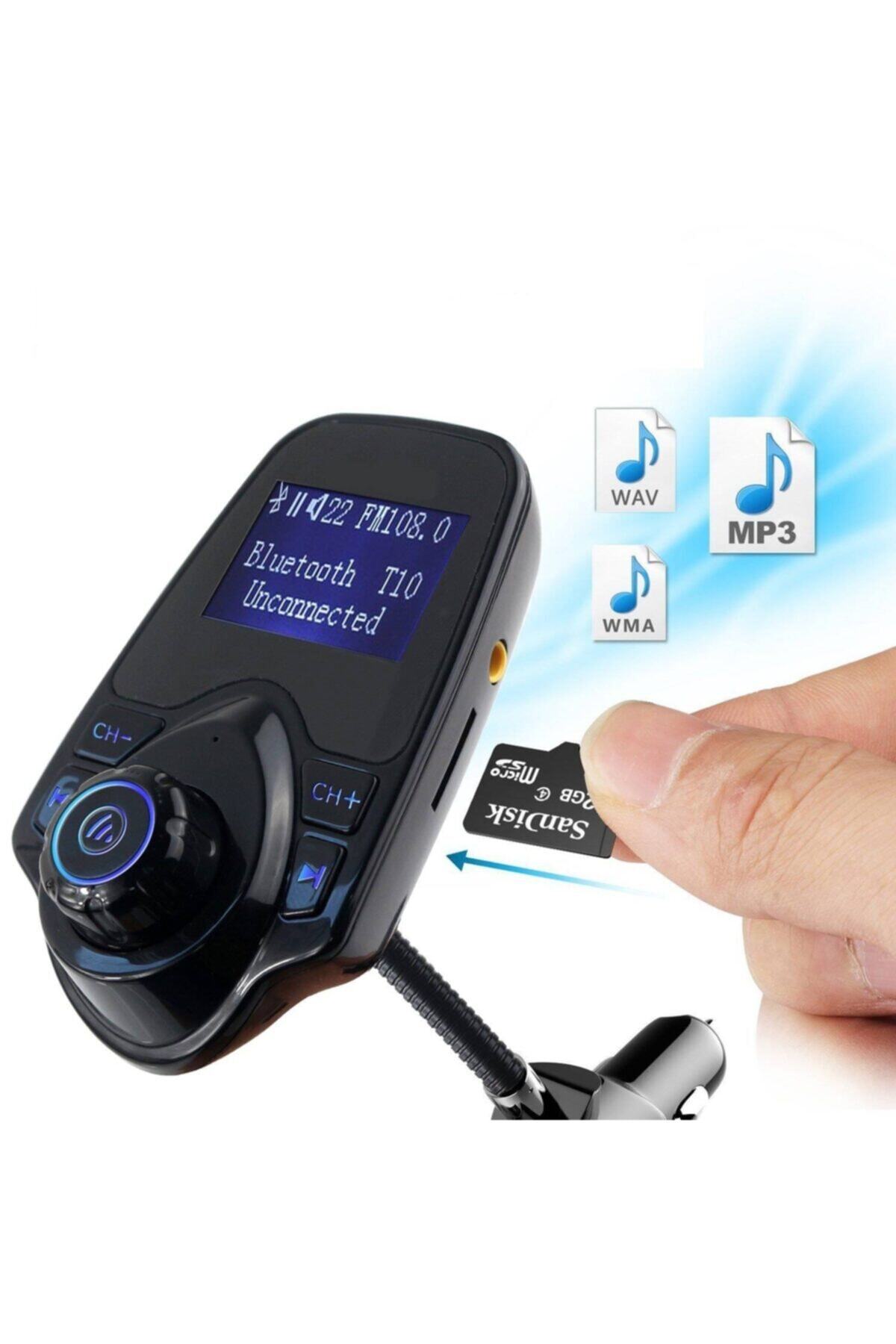 Lisinya T10 Wifi Bluetooth Araç Kiti Fm Usb Giriş Transmitter