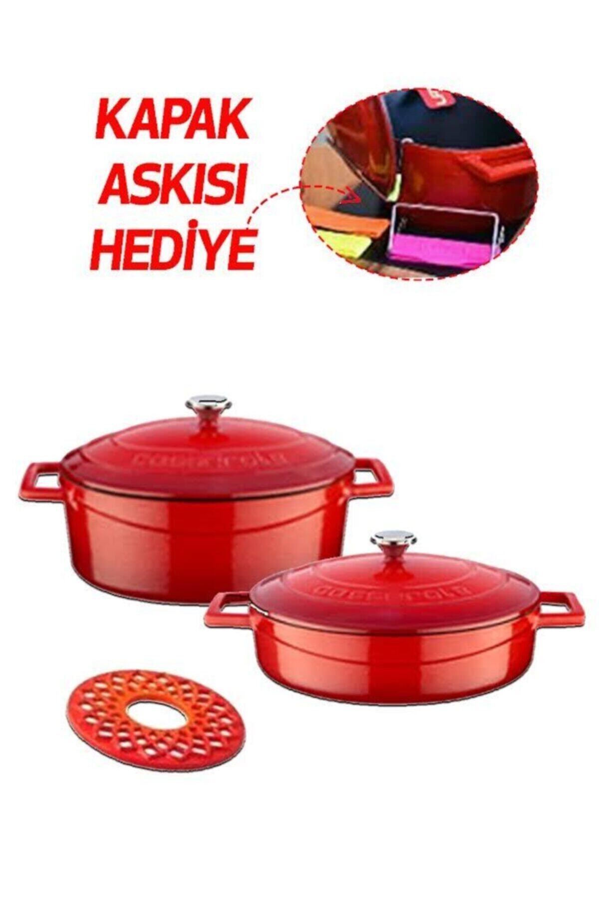 Lava Döküm Demir Ikili Tencere Set-folk