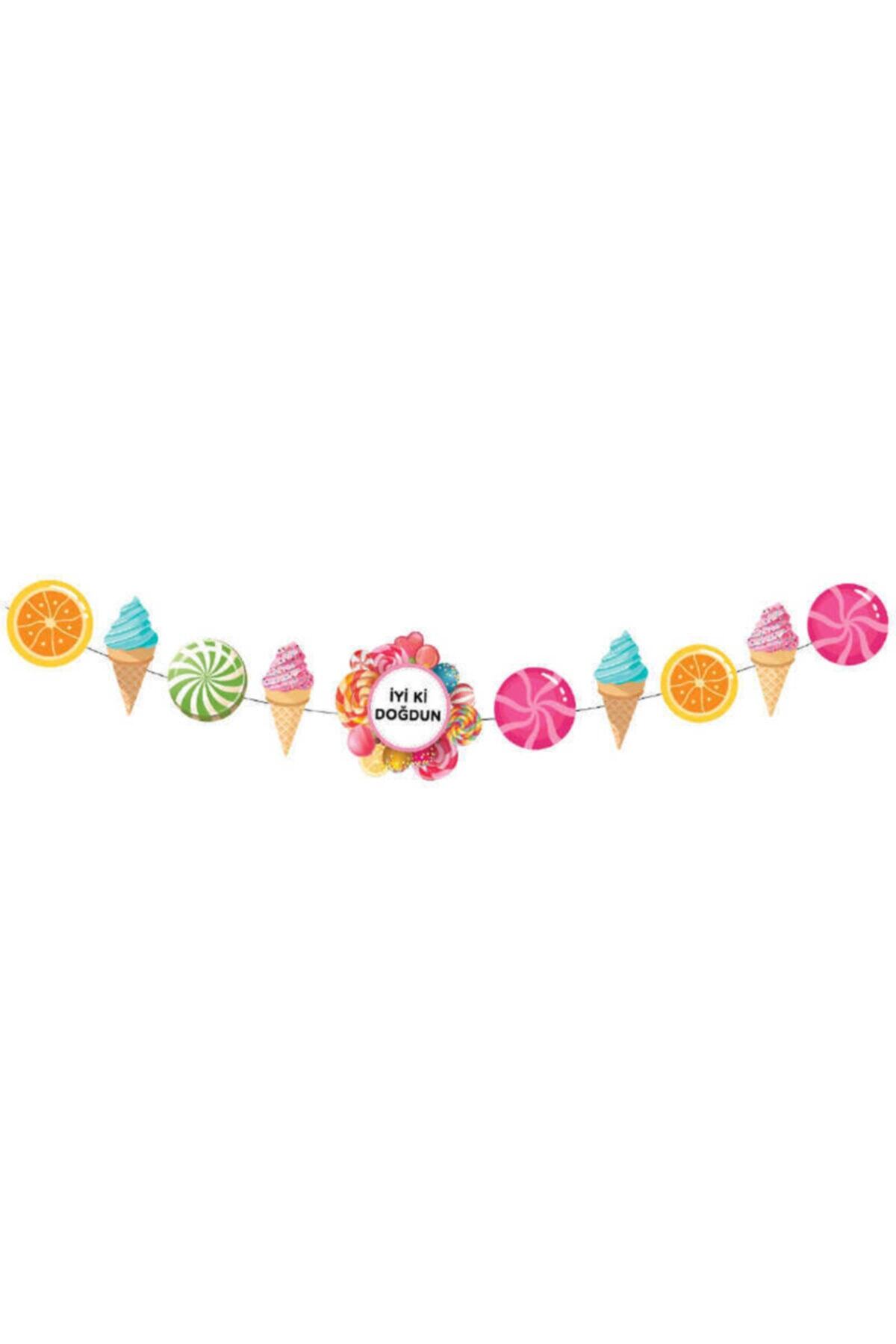 PARTİ SU Şeker Dondurma Parti Banner 3 Metre