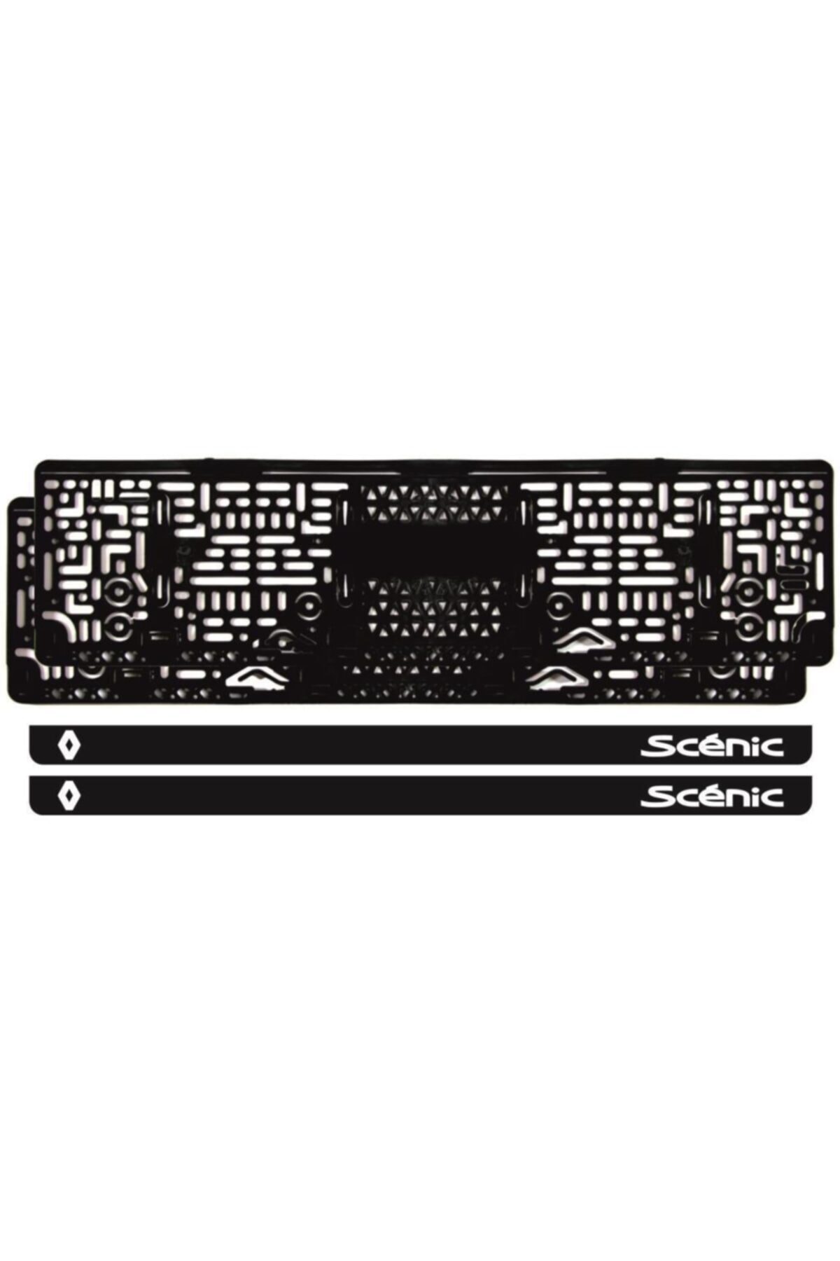 Ömr Dizayn Hediye Scenic Logolu Uv Takmatik Plakalık Oto Aksesuar Tuning