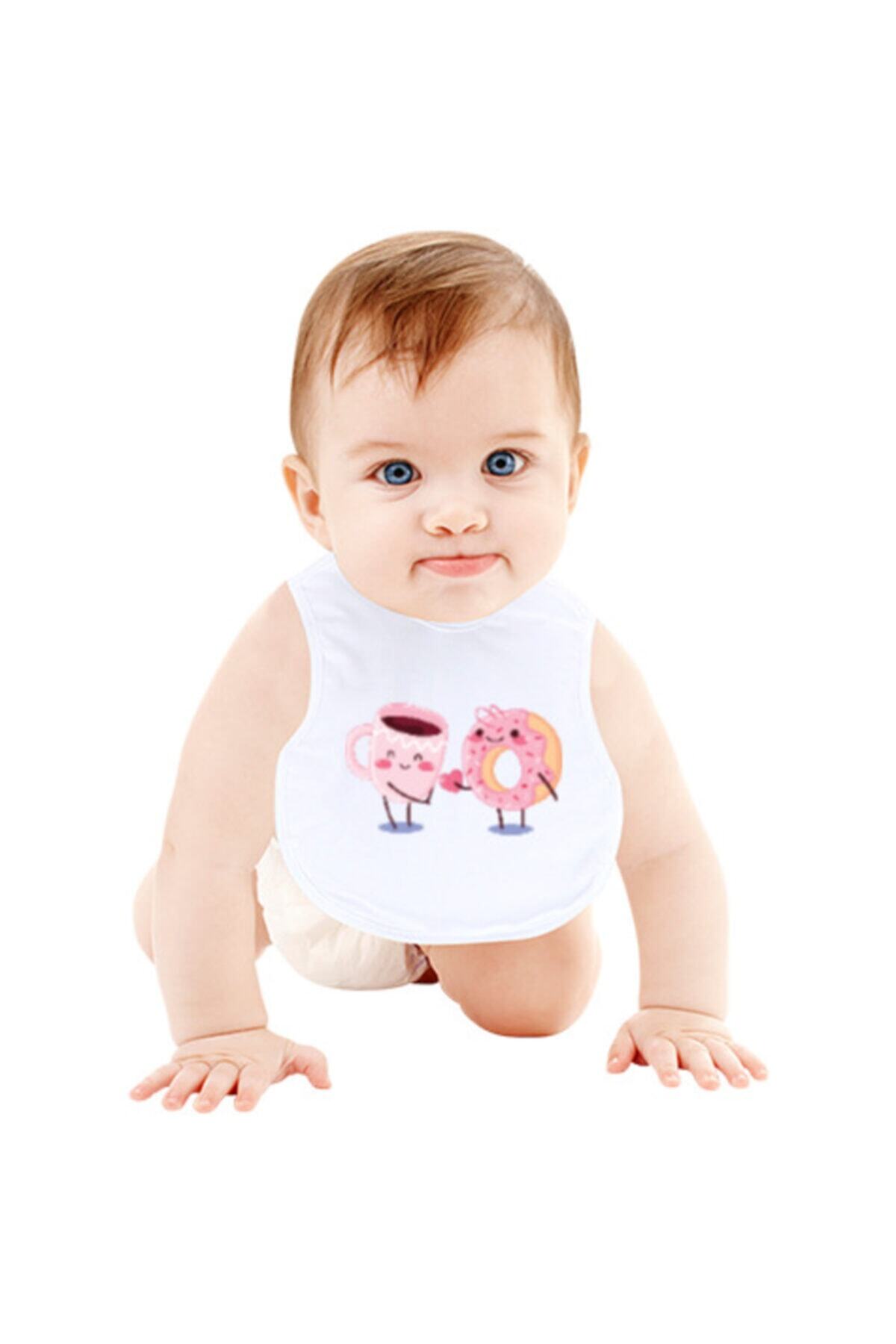 Tisho Desenlı Bebek Mama Önlüğü Bebek Mama Önlüğü