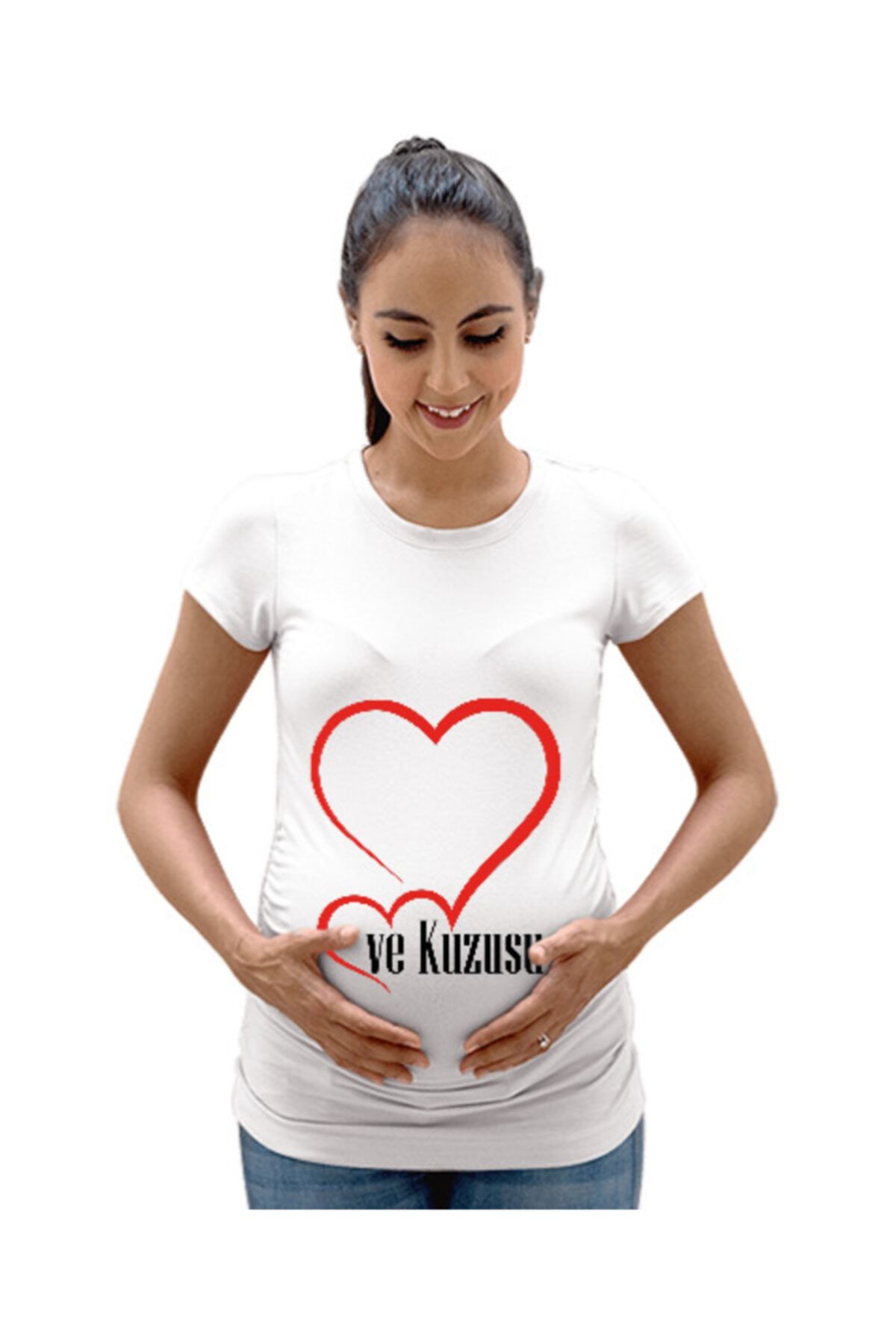 Tisho Anne Ve Kuzusu Kadın Hamile Tişört