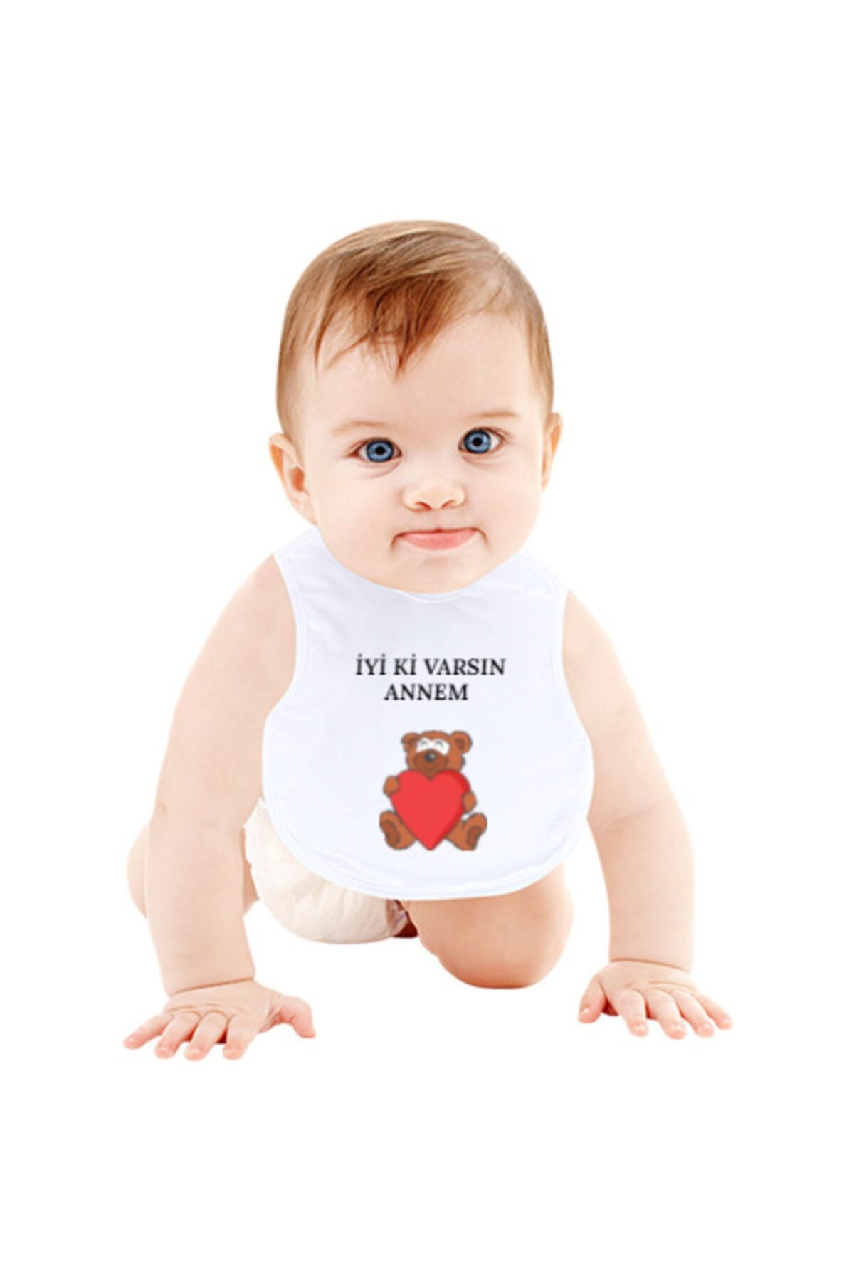 Tisho Iyi Ki Varsın Annem Bebek Mama Önlüğü