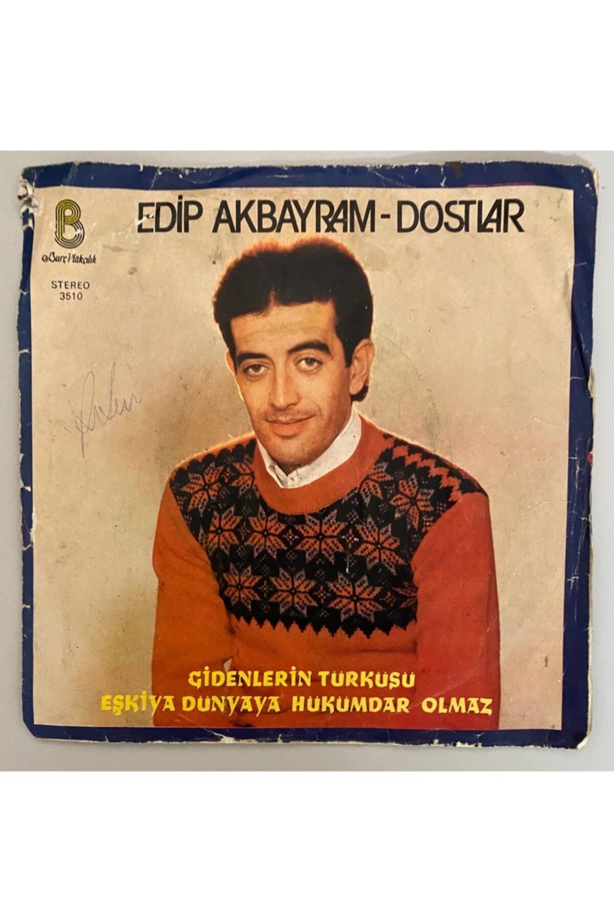 Plakevi İzmir Edip Akbayram Eşkiya Dünyaya Hükümdar Olmaz - Gidenlerin Türküsü 45 Lik