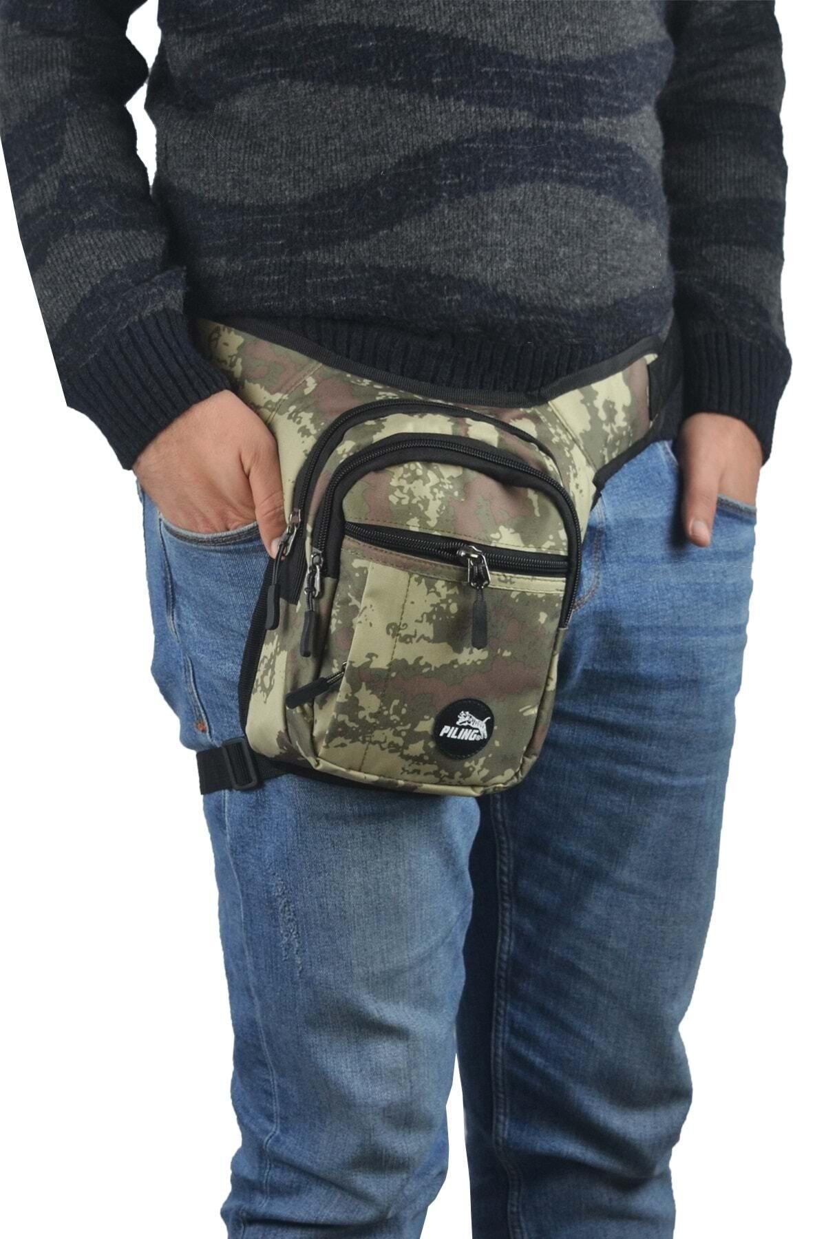 Bagorama Fonksiyonlu Motorsiklet Bacak Çantası - Haki