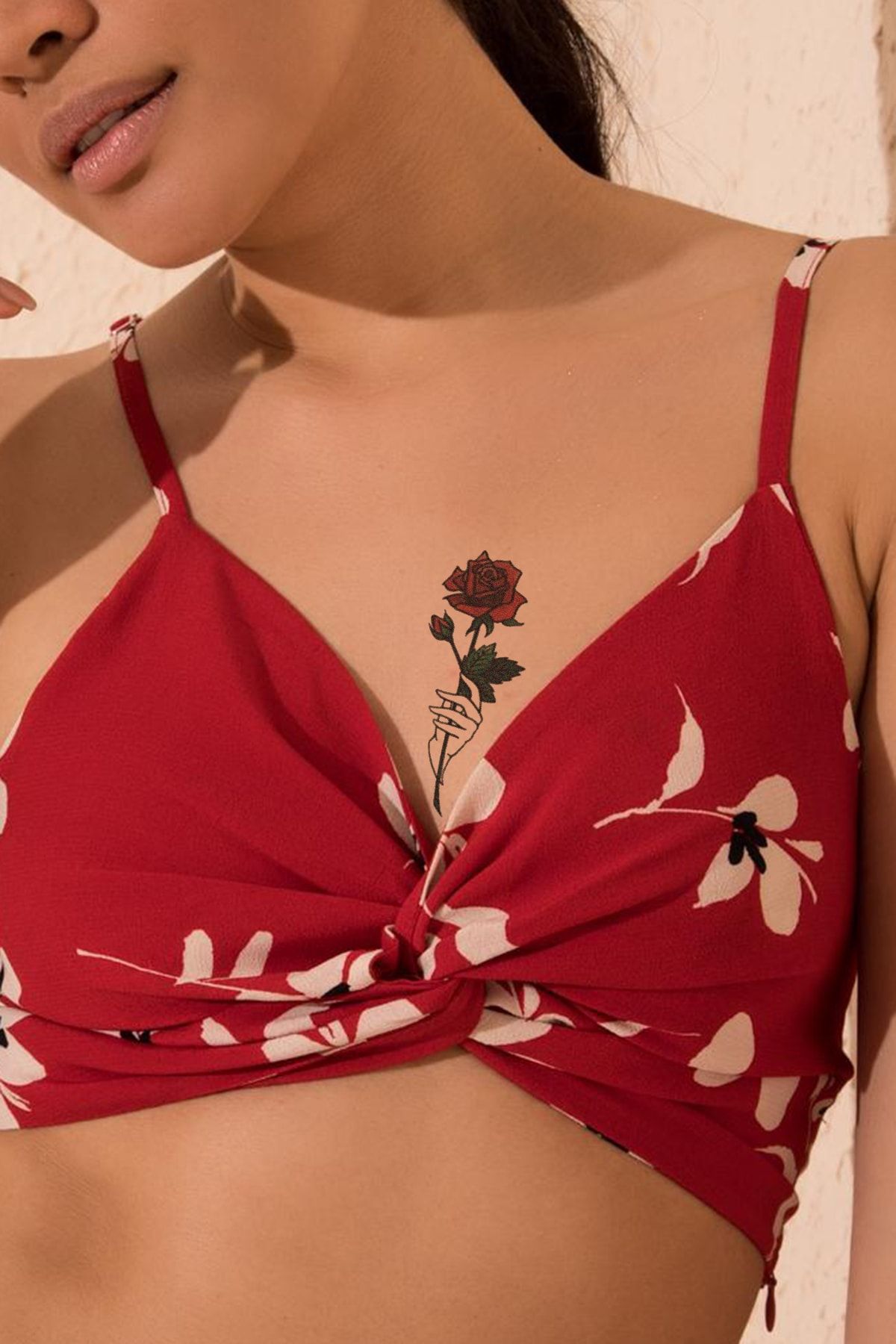TAKIŞTIR Geçici Gül Mini Dövme Tattoo