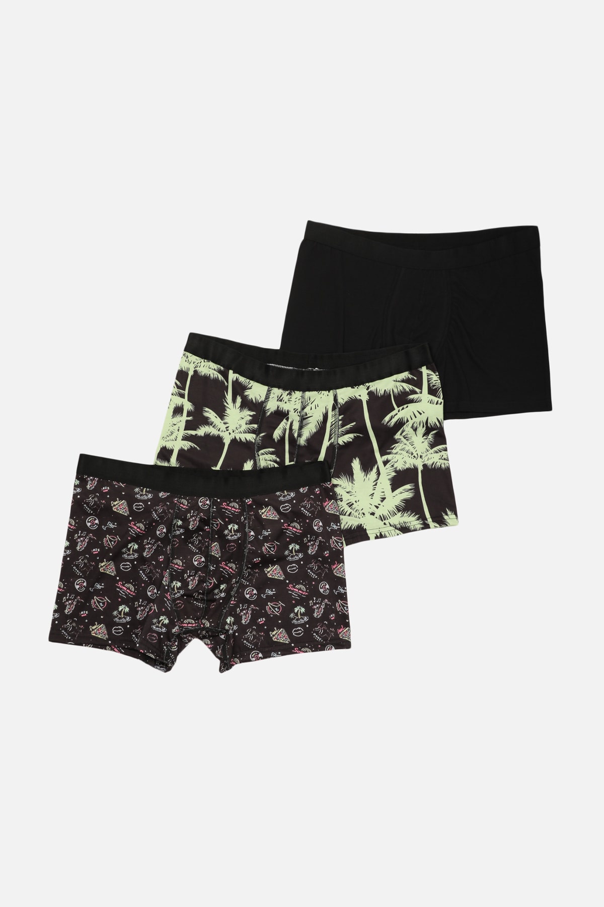 TRENDYOL MAN Çok Renkli Erkek 3'lü Paket Boxer TMNSS21BX0037