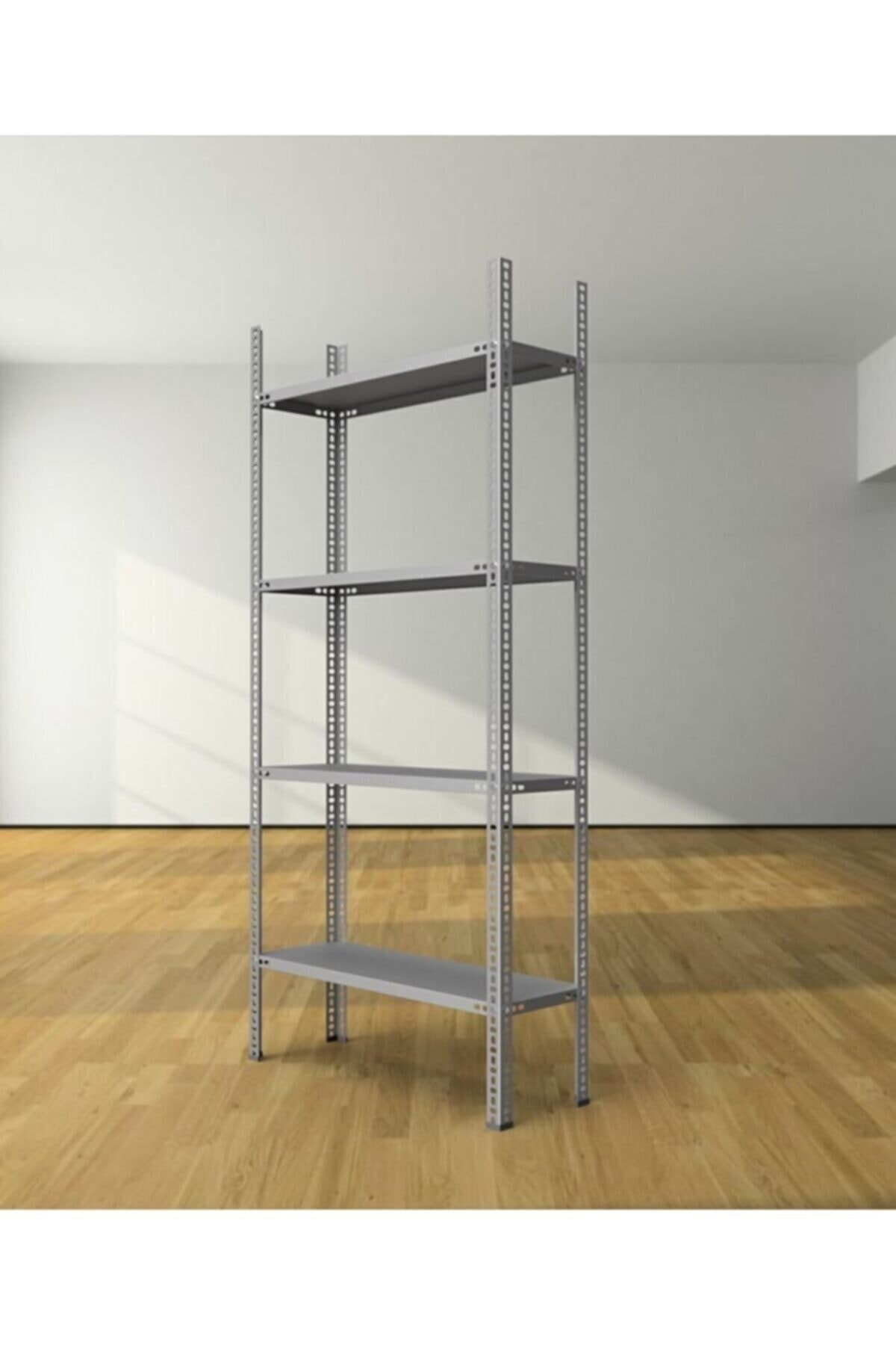 UZMAN GRUP RAF SİSTEMLERİ Uzman Grup Raf Çelik Raf-4 Raflı 2metre 43x93 Çelik