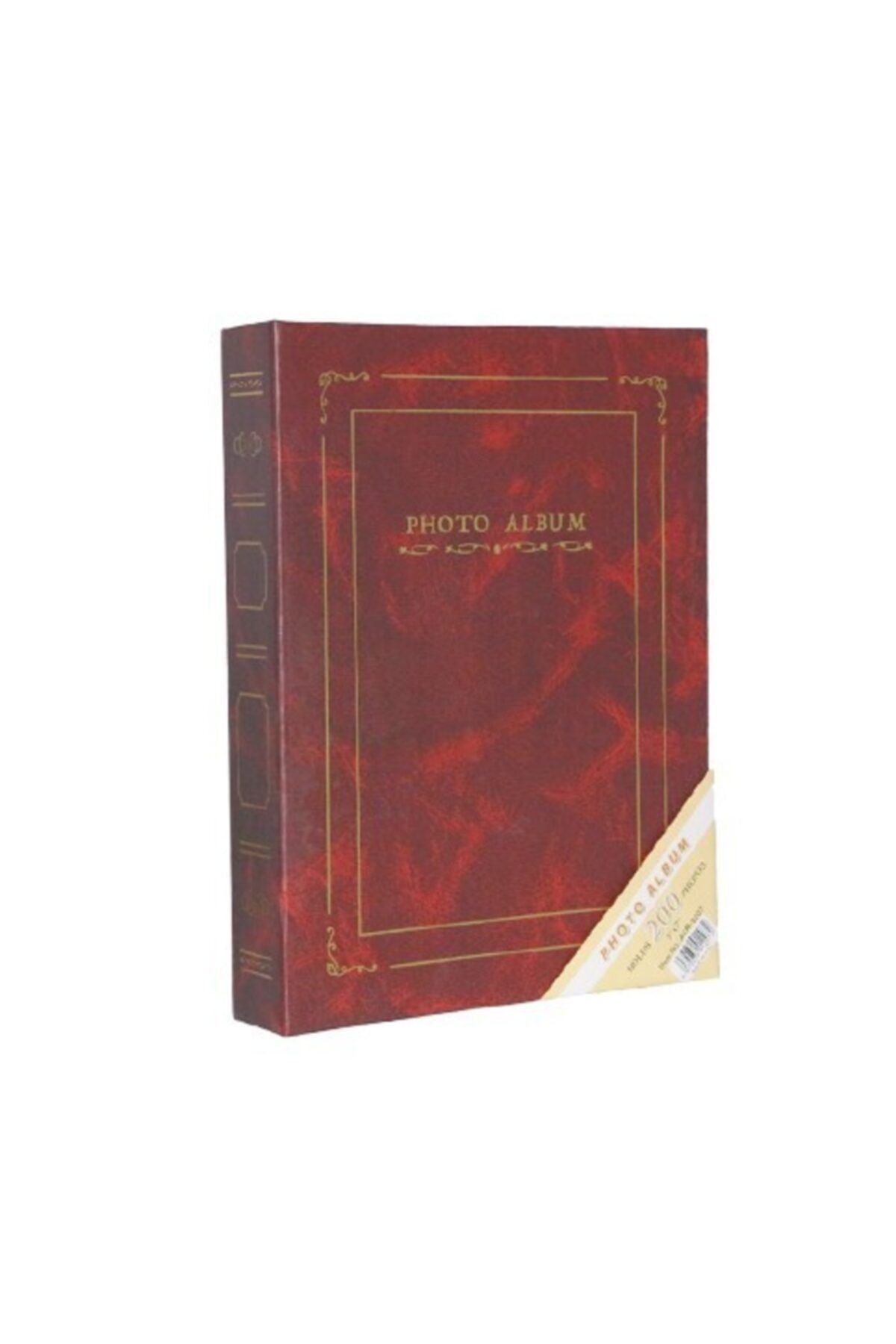 Aledo 13x18cm 200'lük Ciltbezli Fotoğraf Albümü Acr-9207-bordo