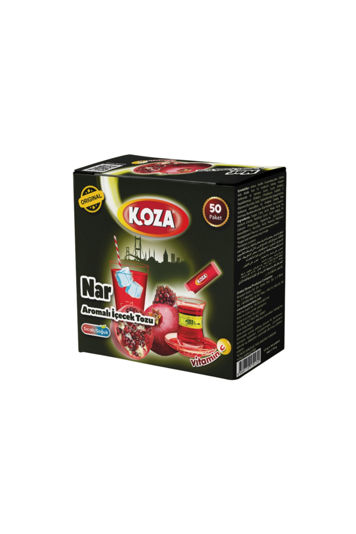 Koza Tek Içimlik Nar Aromalı Toza Içecek