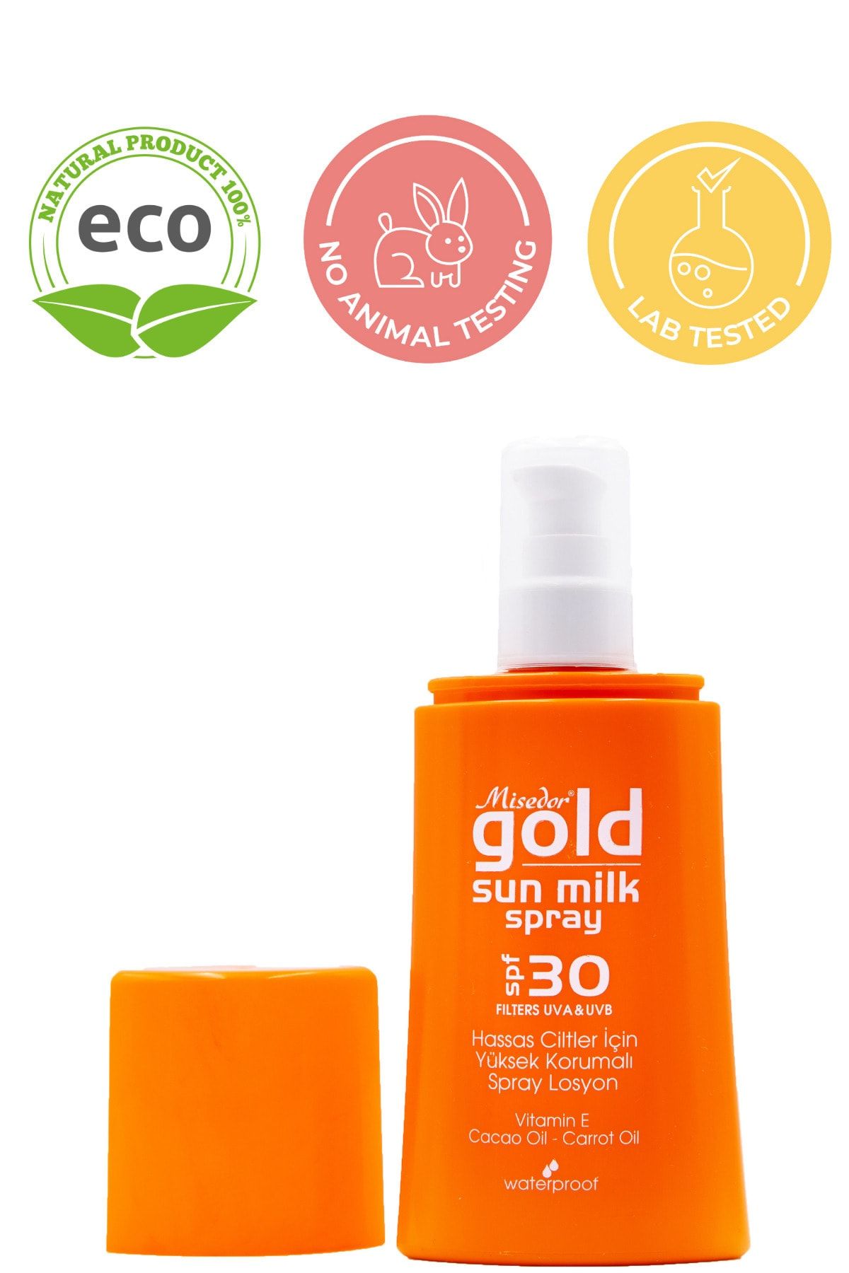 Misedor Gold Natural Güneş Kremi 30 spf 200 ml
