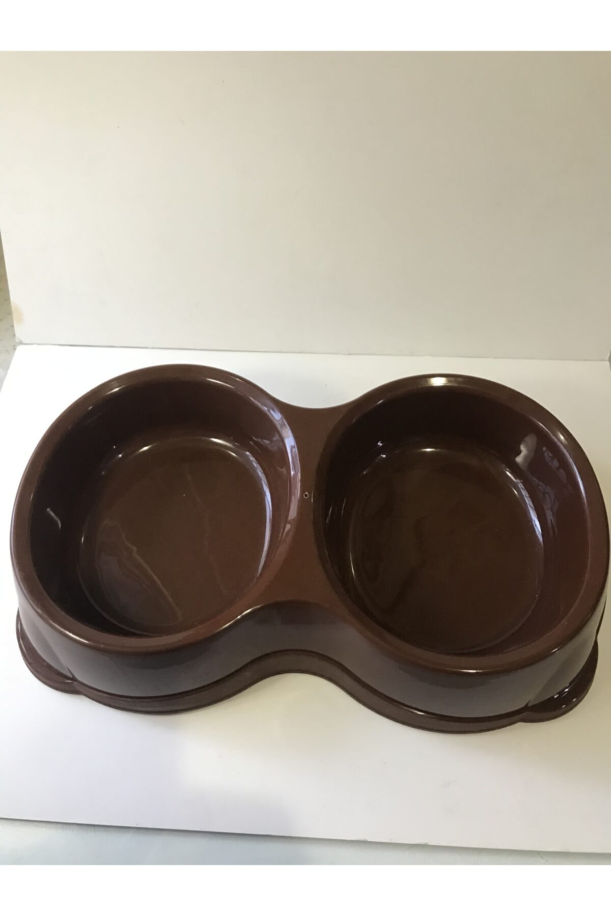 UYSAL GÜNEŞ Evcil Hayvan Kedi Köpek Küçük 2 Li Mama Kabı 250 Ml Kahverengi