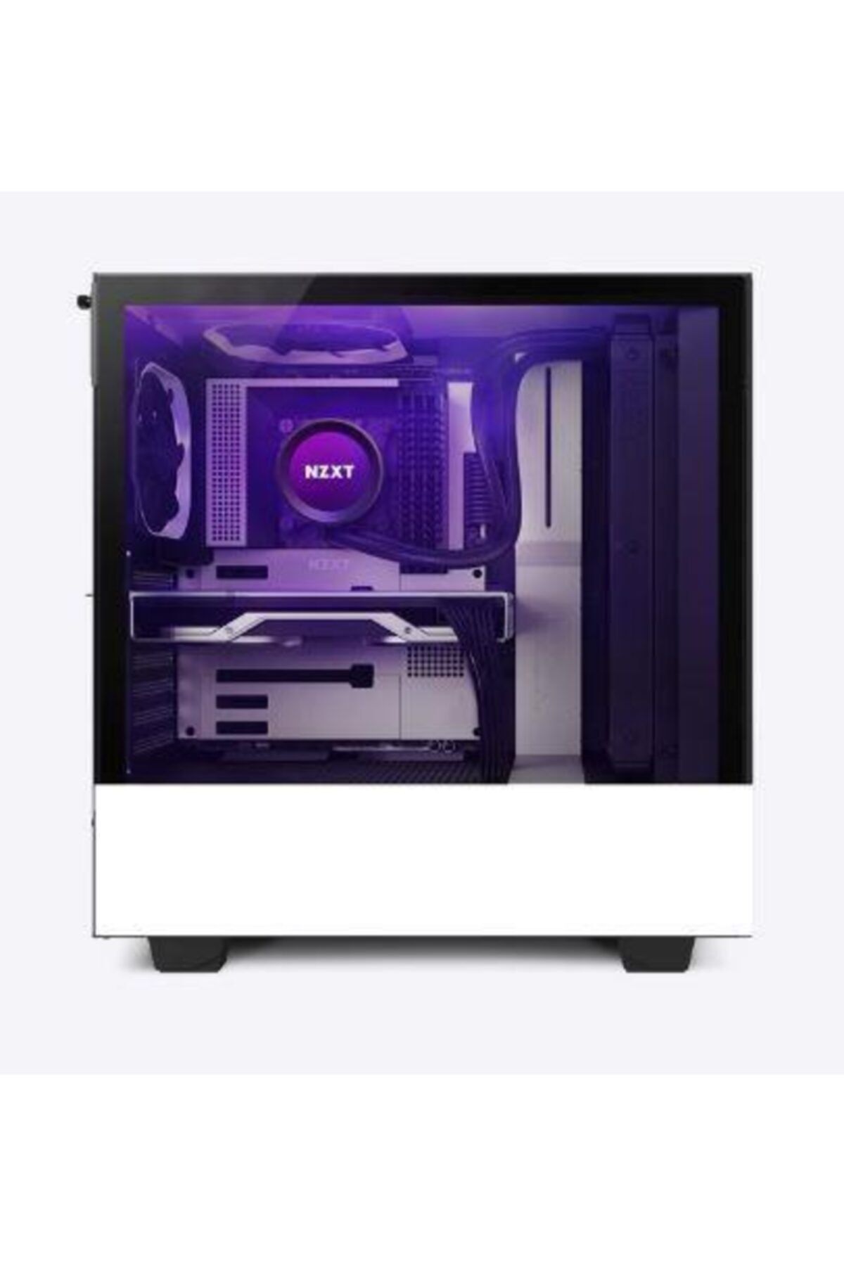 Nzxt H510 Elıte Ca-h510e-w1 Usb 3.1 Rgb Temper Mat Beyaz Atx Mıd-tower Gamıng