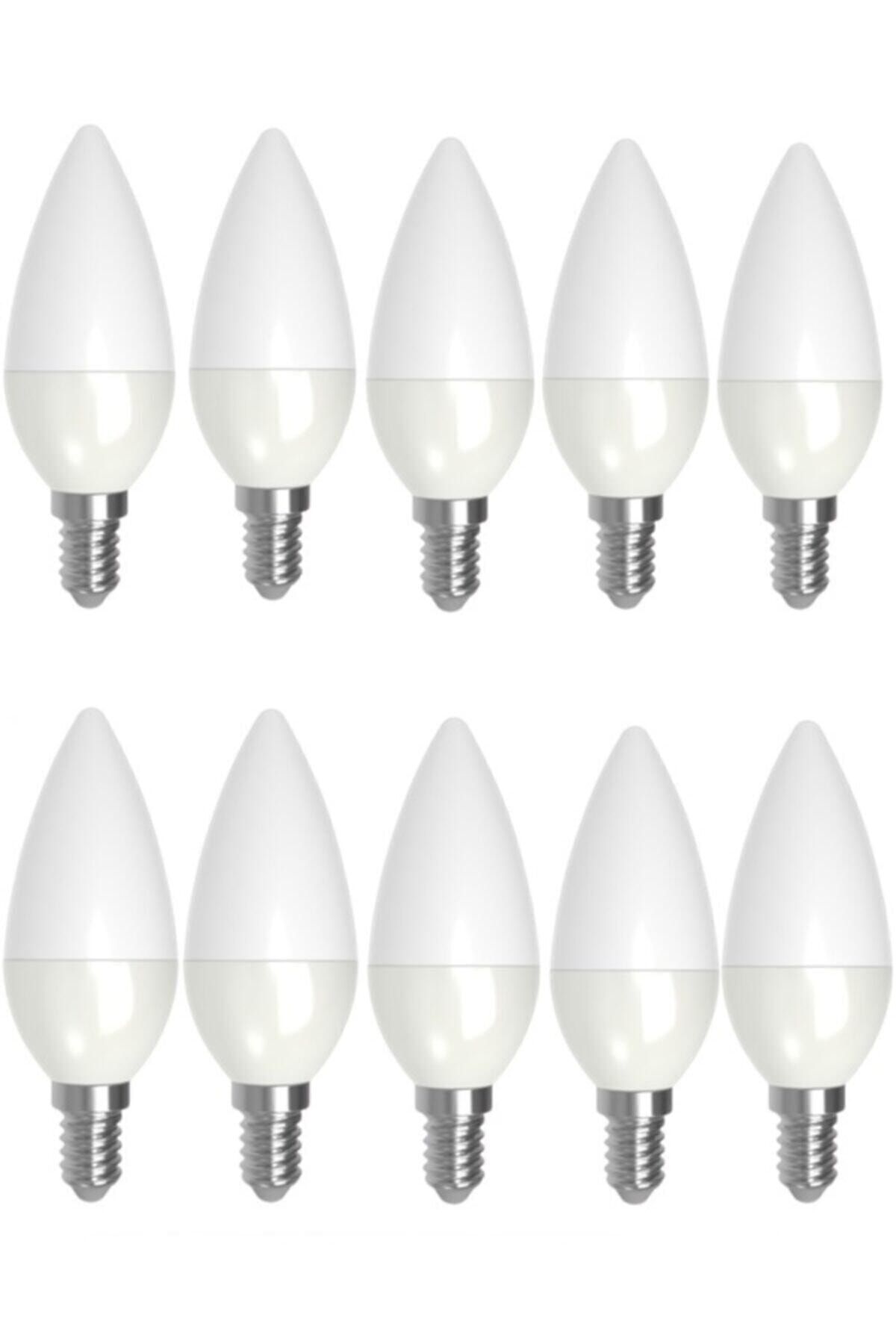 Cata 10 Adet 5w Günışığı Sarı Işık Led Mum Ampul Buji Ampul Avize Ampulü E14 Ince Duylu Ct 4076 3200 K