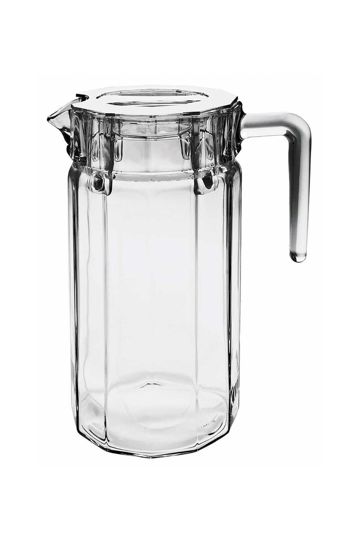 Paşabahçe Sürahi Köşem Şeffaf Kapaklı 1.4 l 43274