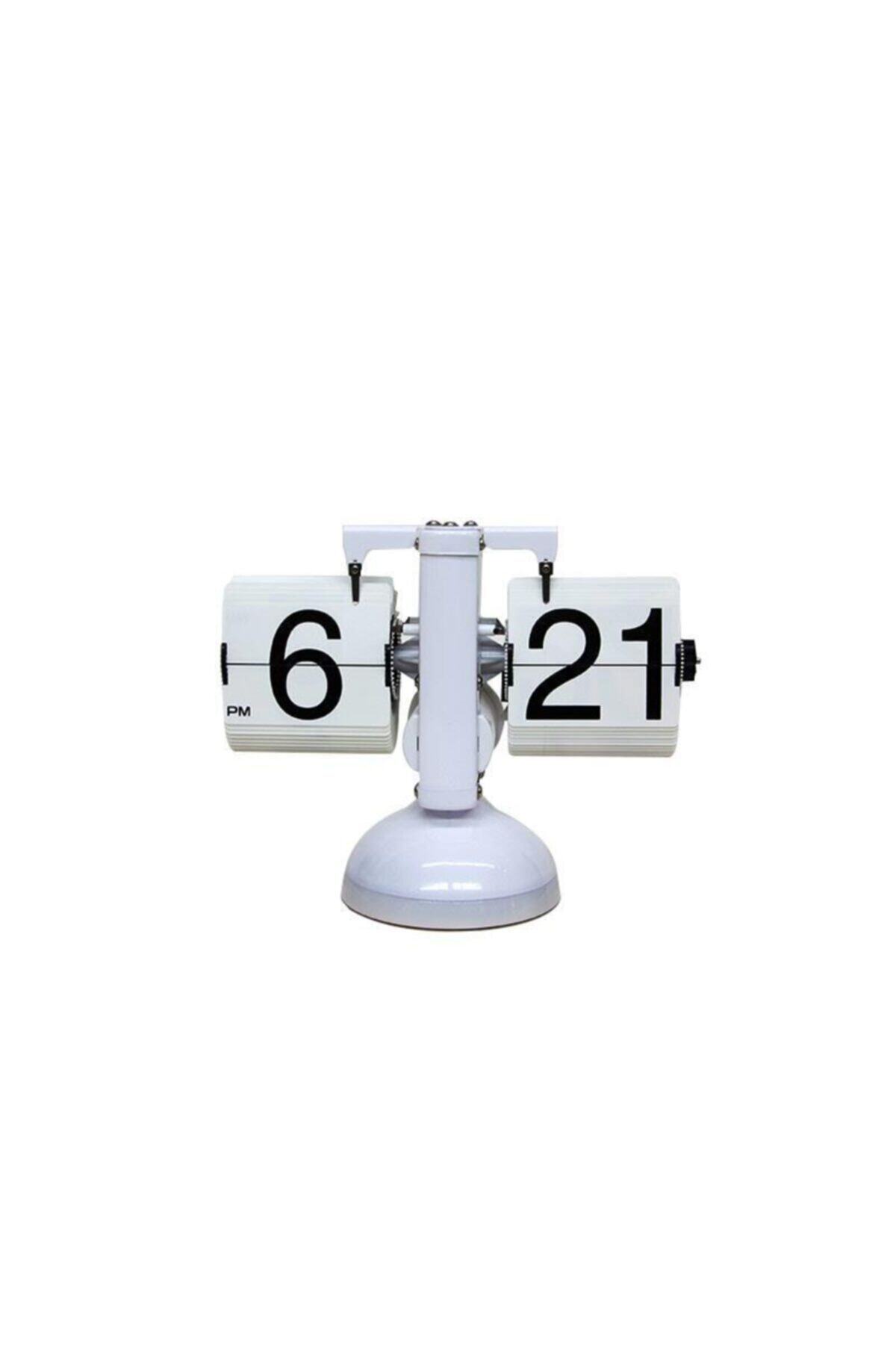 EFULİ BUTİK Saat Flip Masa Saati Ledli Model Dekoratif Hediyelik