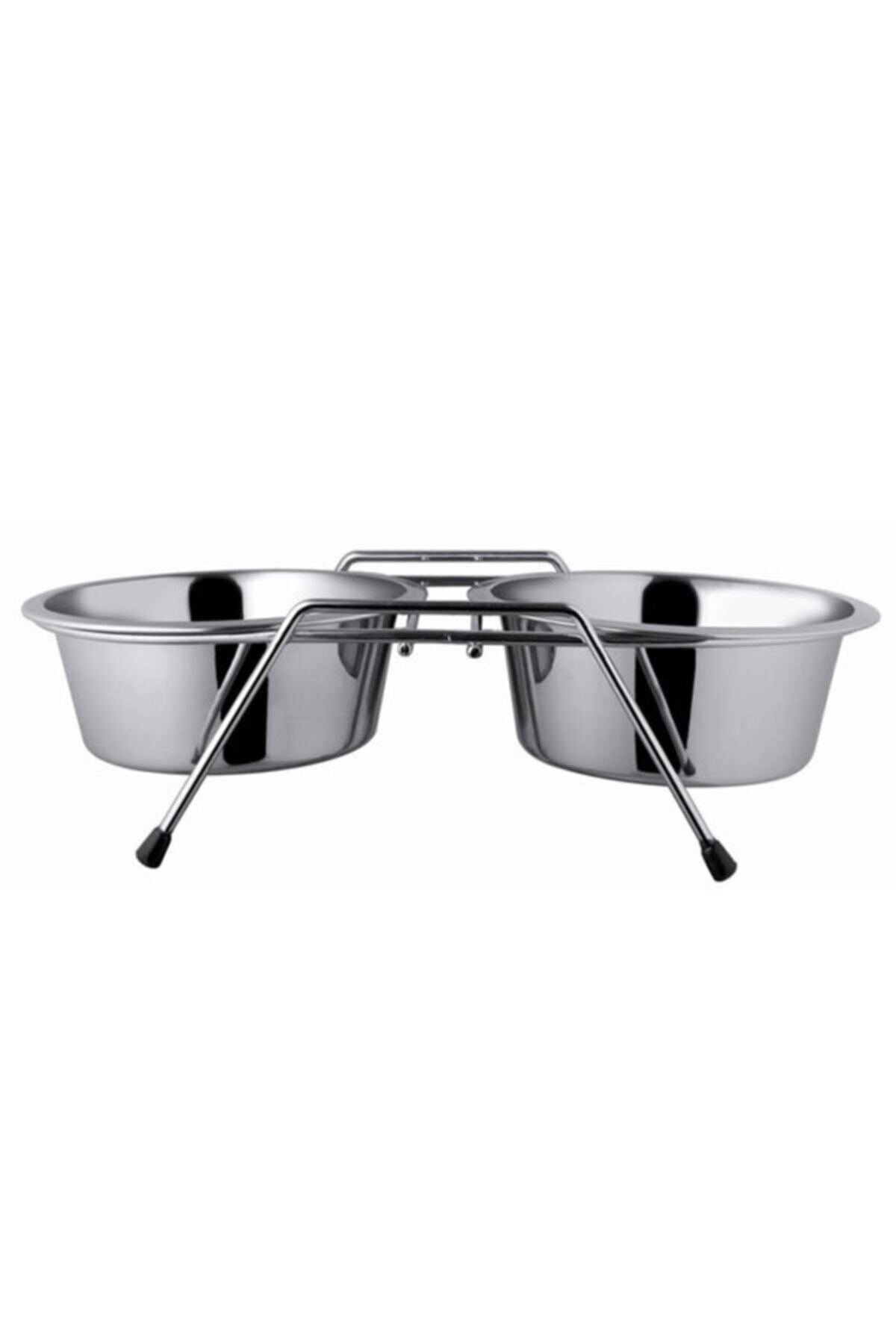 Eurodog Ddwf2bcp 1qt Ayaklı Ikili Metal Mama Kabı Ø16,5 Cm