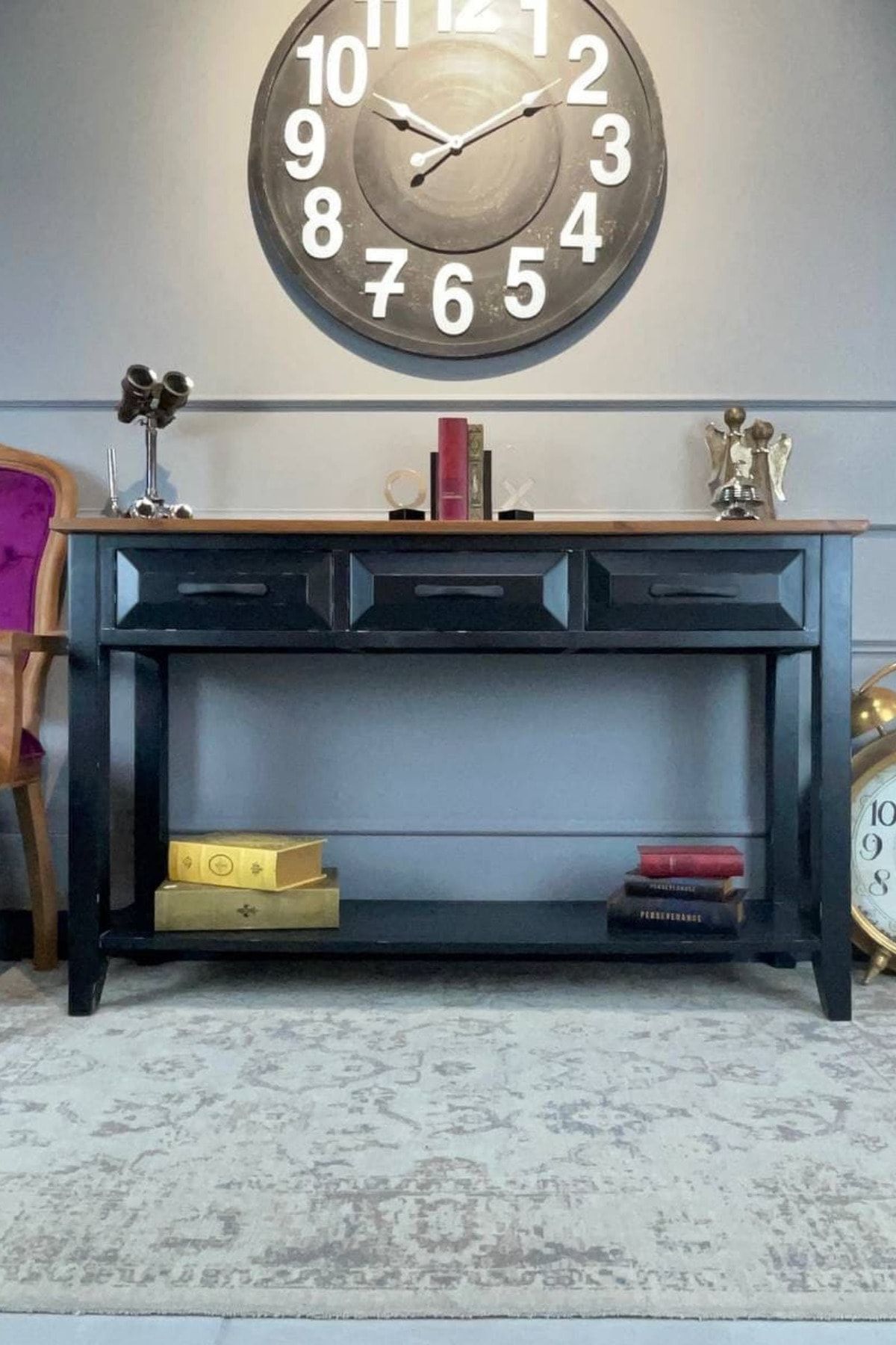 Albero Home Altay Siyah Masif Dresuar