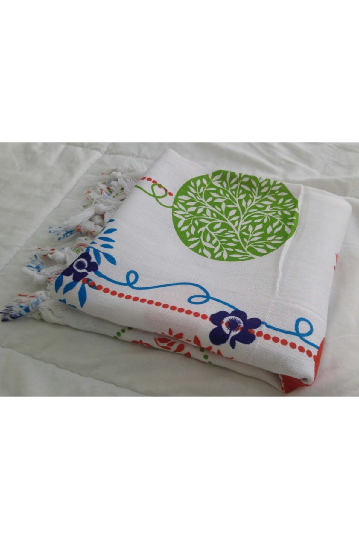 D. Miller'S Bahar Desenli Peştemal Havlu. Dekor Örtüsü. % 100 Pamuk. 180 X 85 Cm