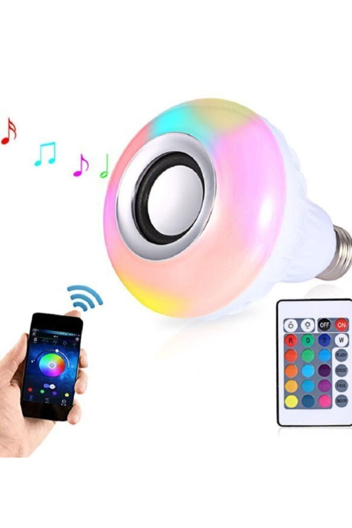 KİNGDOWS Music Bulb Bluetooth Hoparlör Akıllı Led Ampul Lamba