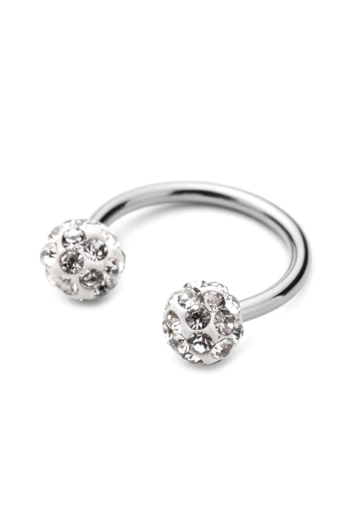 Işıl Işıl Cerrahi Çelik Zirkon Taşlı, Kulak, Dudak Burun Septum Tragus Kıkırdak Piercing