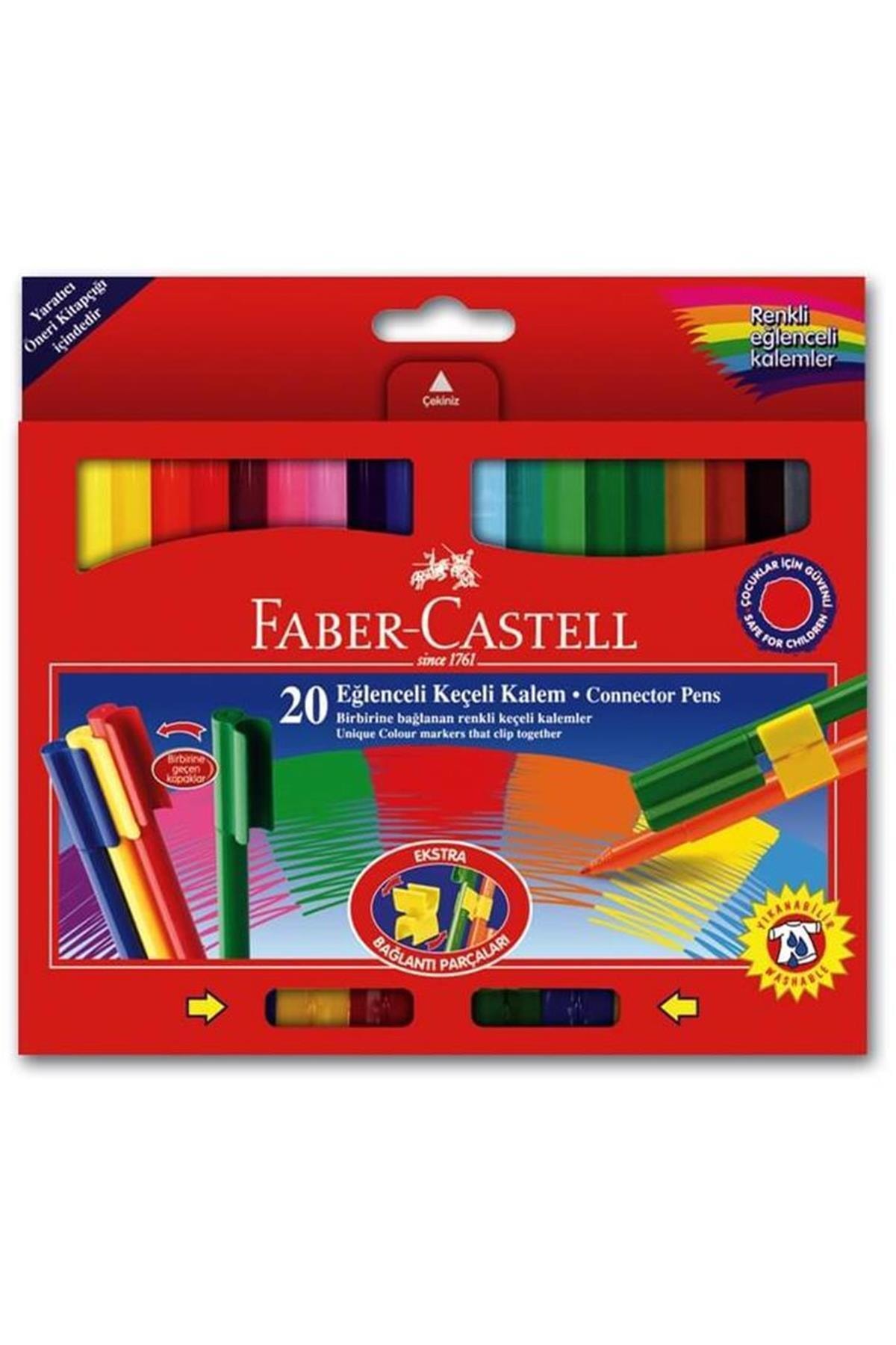 Faber Castell 20 Renk Eğlenceli Keçeli Kalem 68112000