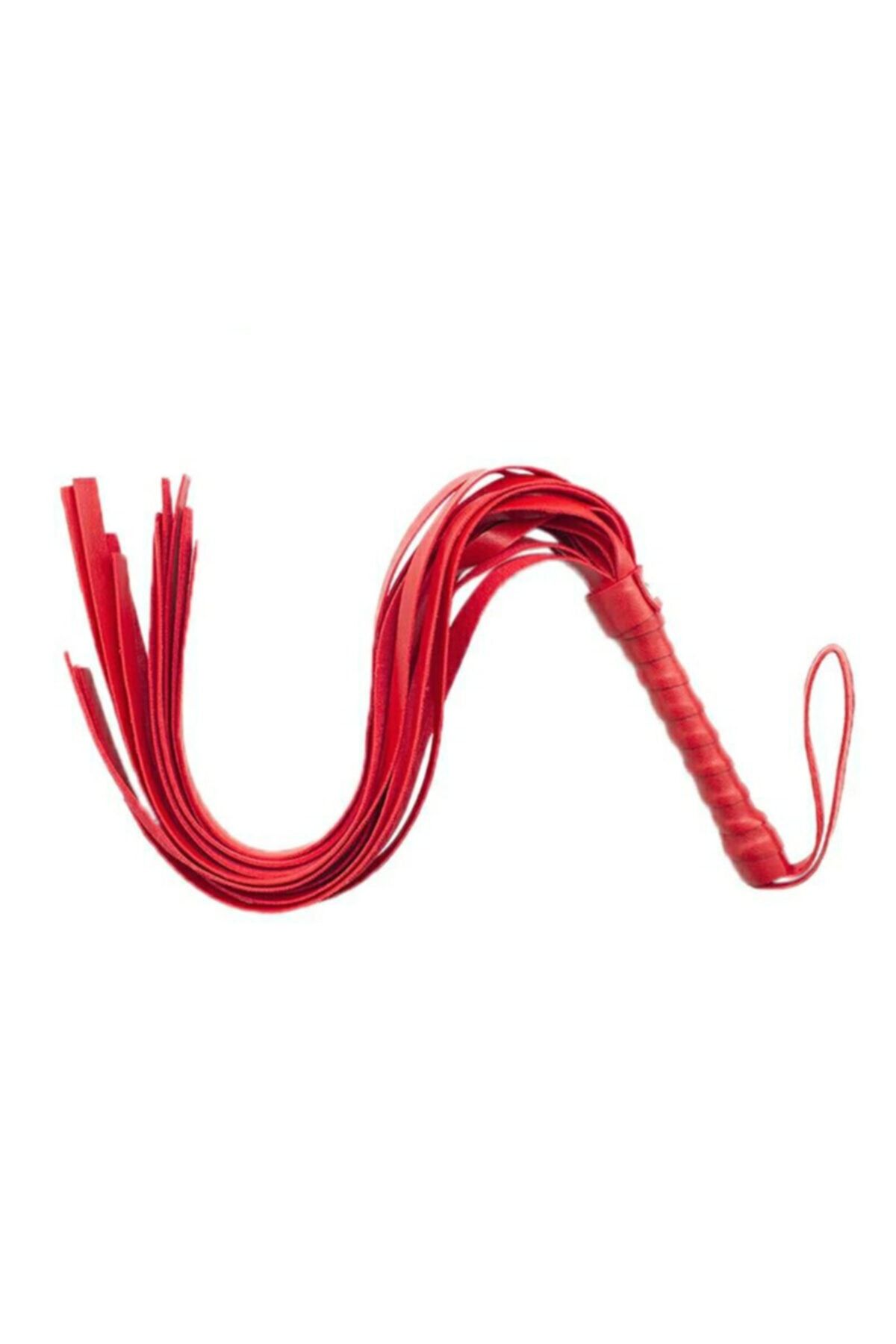 HİLALSHOP Kırmızı Renk Püsküllü Kırbaç Kamçı 54 Cm