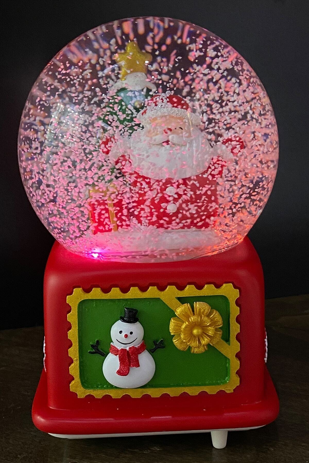 ElisaOtantik Noel Babalı Yılbaşı Kar Küresi Işıklı Ve Müzikli
