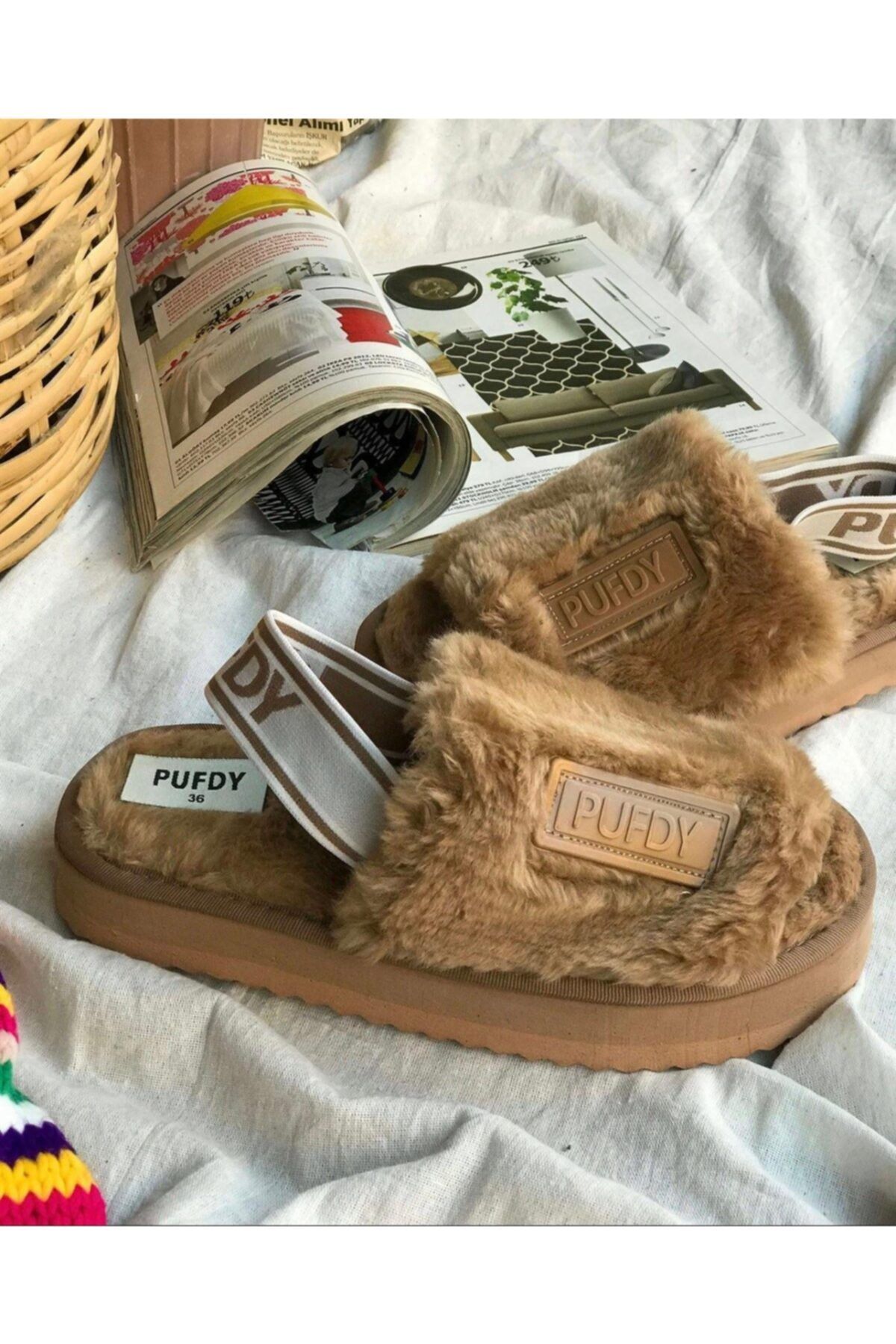 FAWORİ TERLİK Peluşlu Ev Terliği