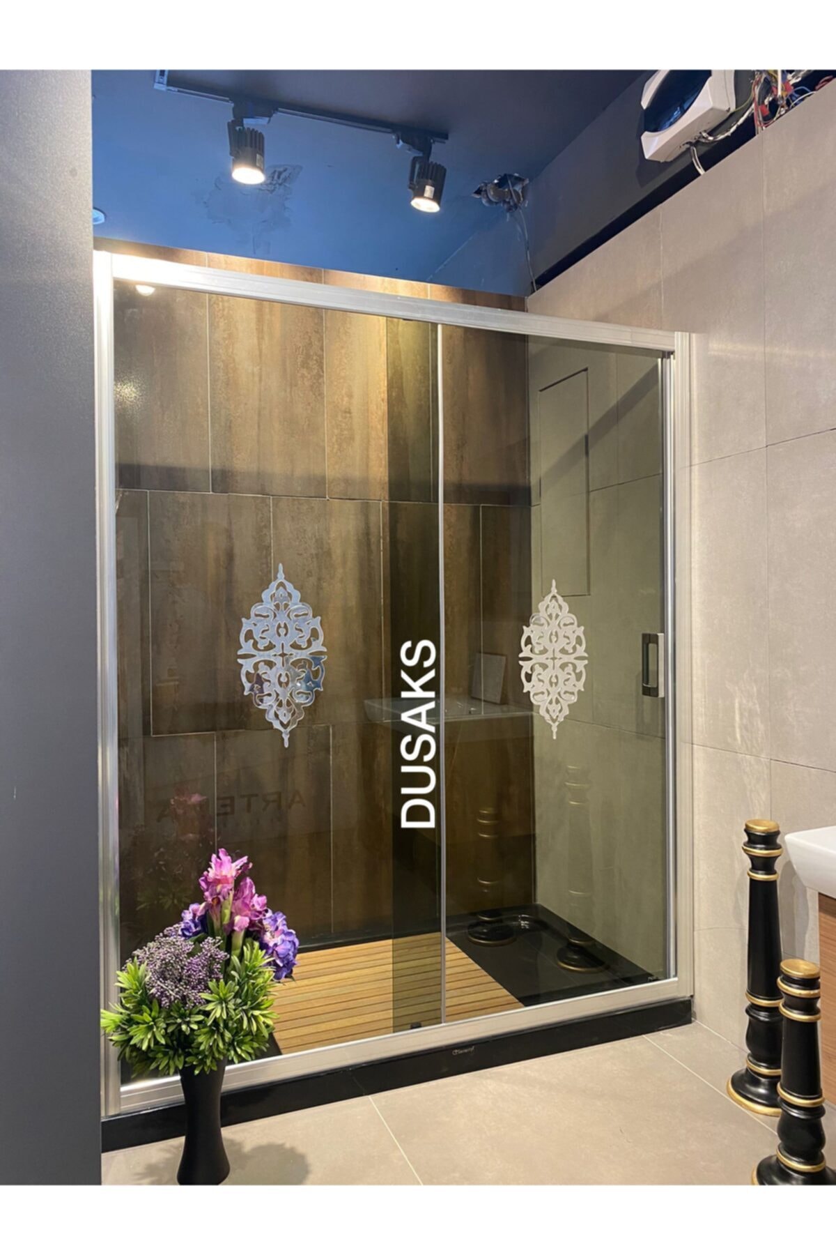 DUSAKS Parlak Duşakabin Füme Cam H190