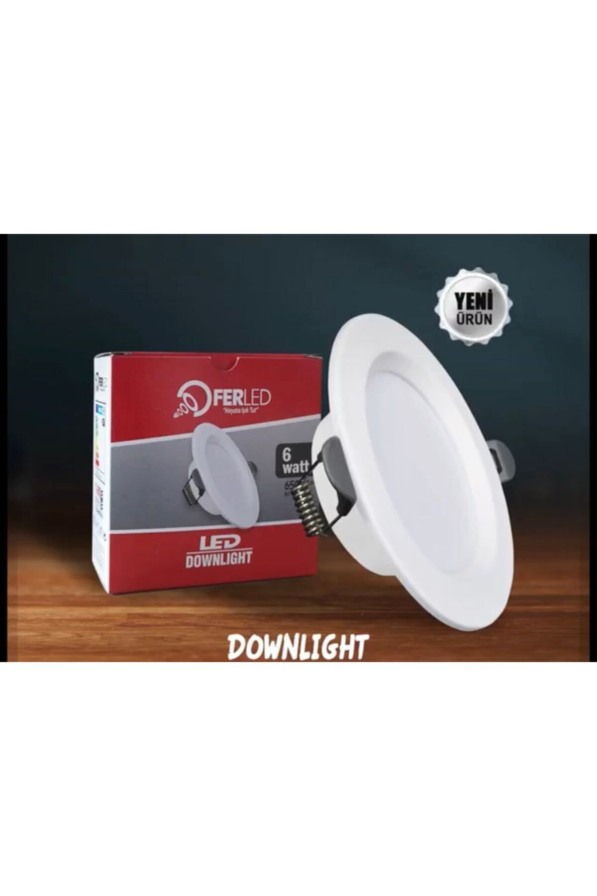 Dila’s home 10 Adet 6 Watt Led Spot Beyaz Işık Beyaz Kasa