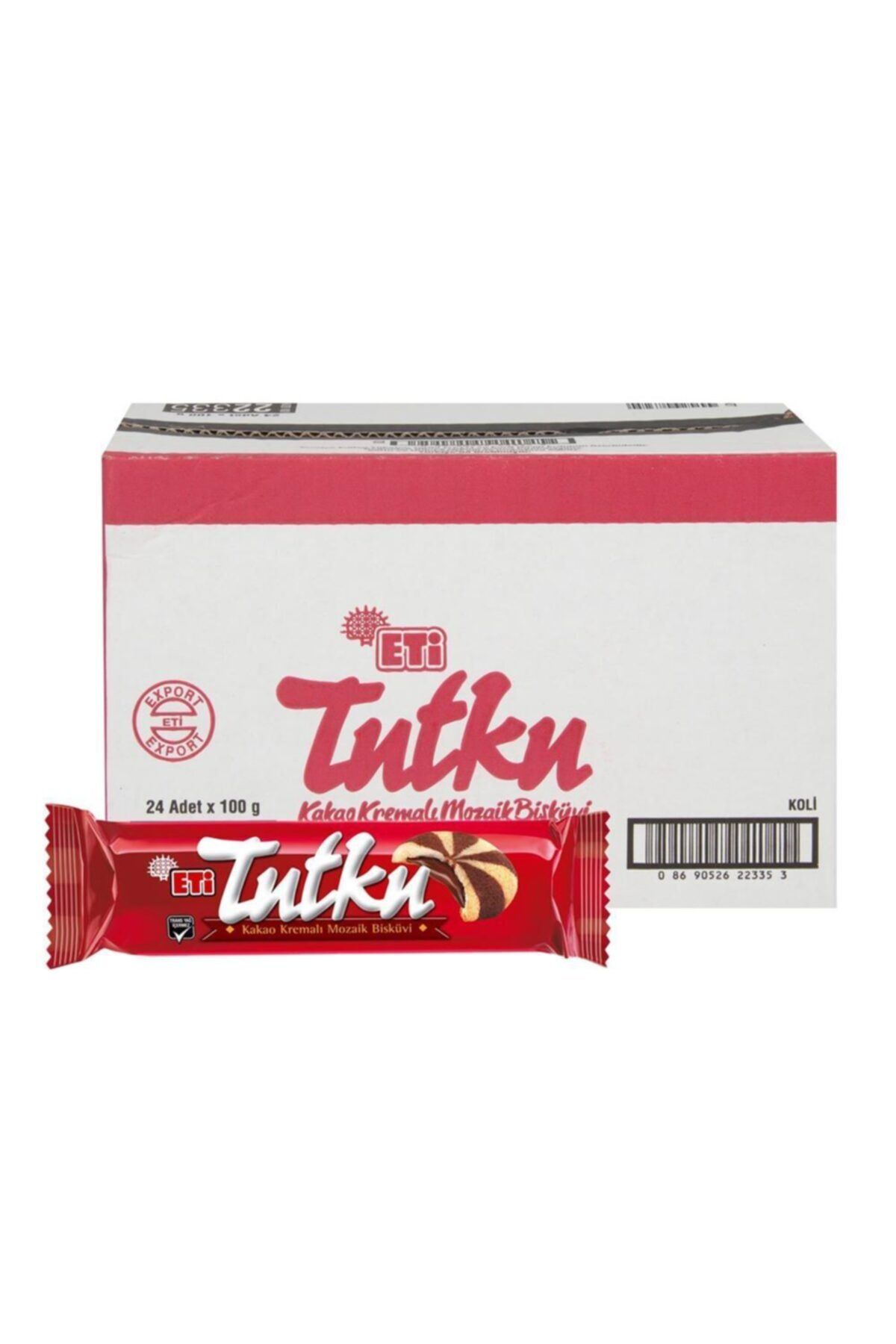 Eti Tutku Kakao Kremalı Bisküvi 100 Gr. X 24 Adet