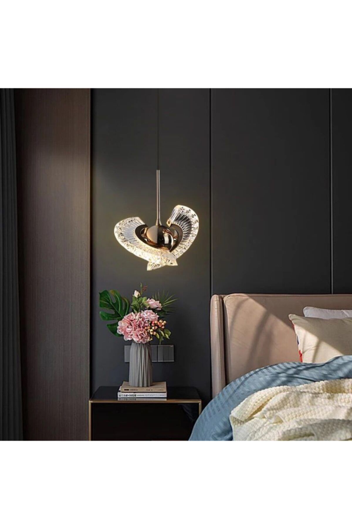 Luna Lighting Ultra Luxury Avize Tekli Sarkıt Led Avize Tasarım Gün Işığı Avize