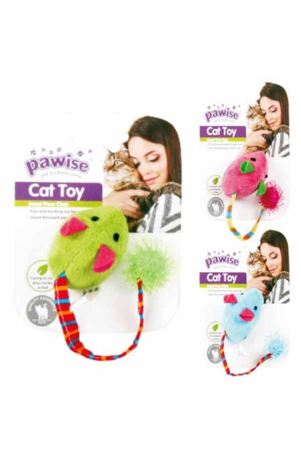 HİLALSHOP Pawise Peluş Uzun Kuyruklu Fare