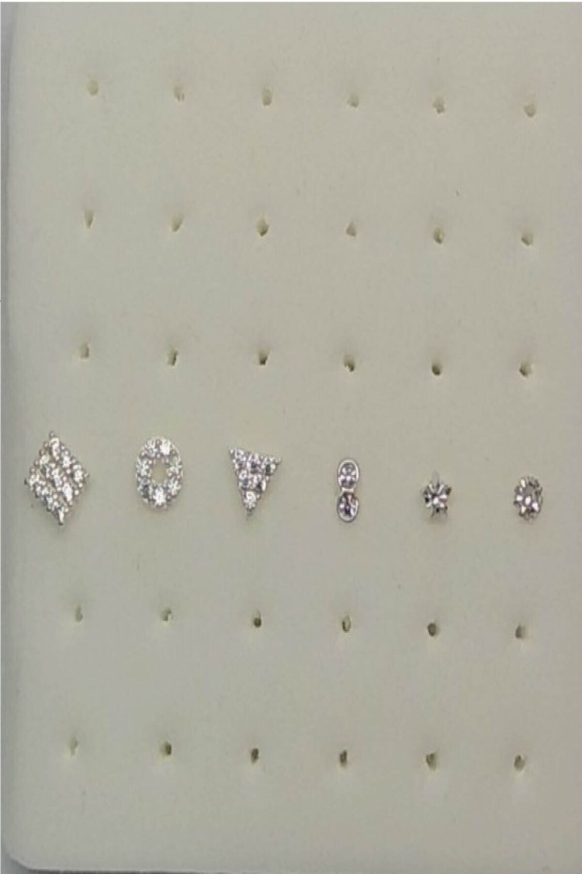 Si&Si Accessories 925 Ayar Gümüş 6 Adet Zirkon Taşlı Hızma Set 8