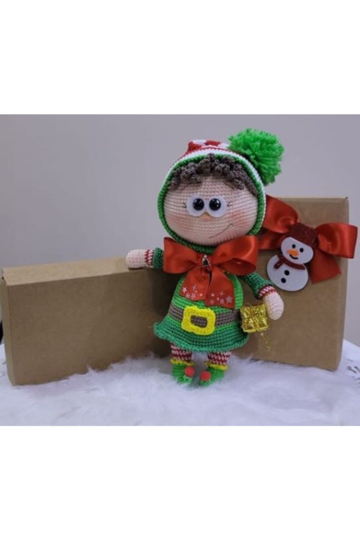 AKSA TİCARET Minibonnie Elf Amigurumi Organik Oyuncak Bebek