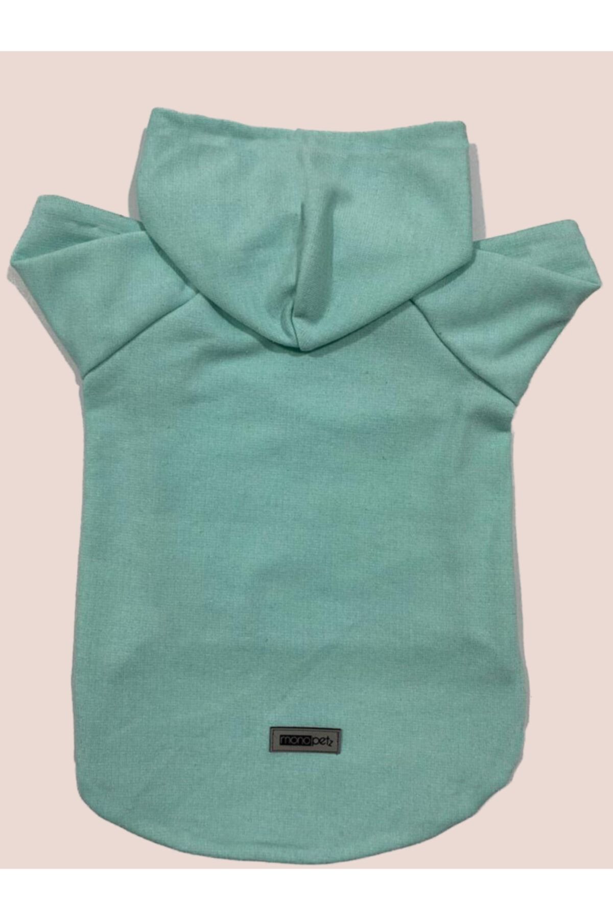 Monopetz Kapişonlu Sweatshirt Köpek Ve Kedi Kıyafeti - Düz Açık Yeşil - Xs Beden