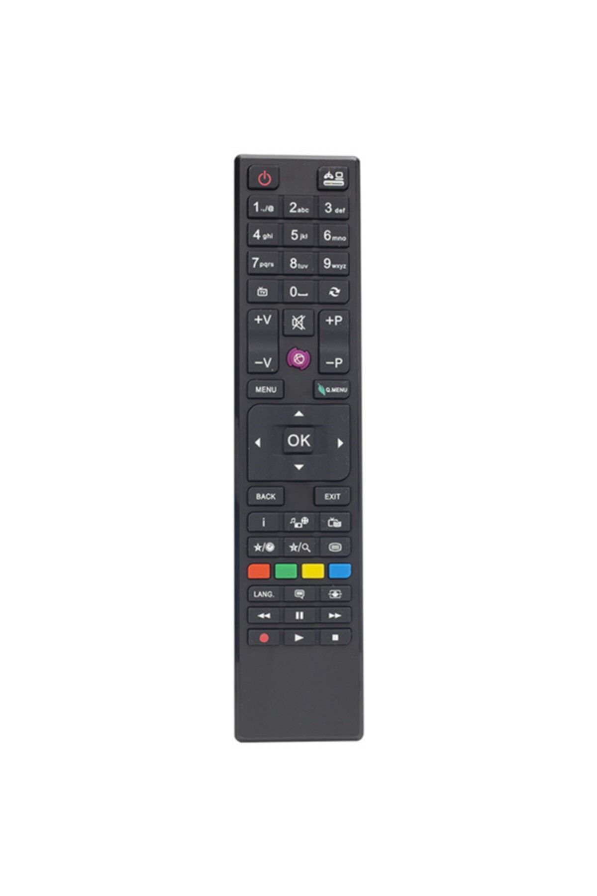YILTECH Hi Level-vestel-seg-regal Uyumlu Kare Göbek Mor Tuşlu Lcd-led Tv Kumandası