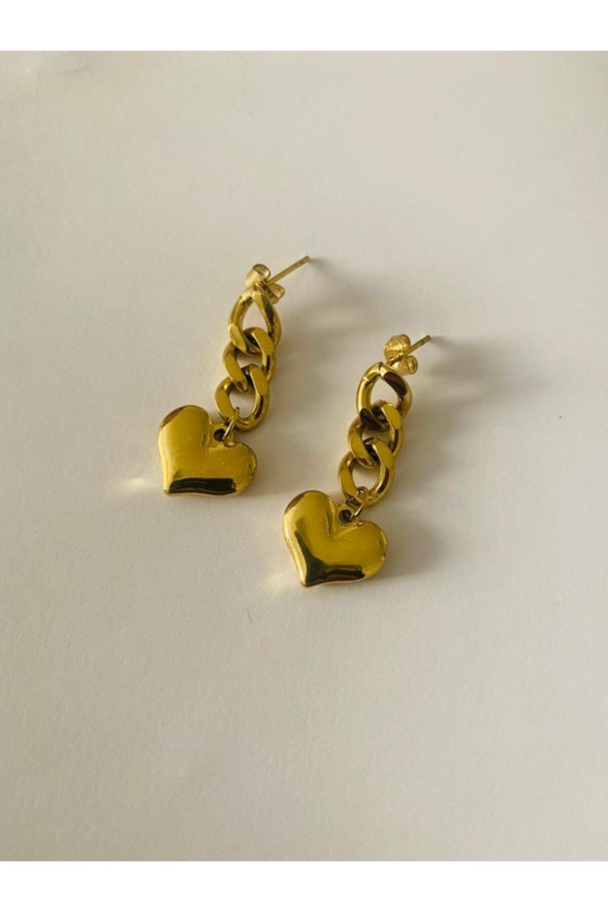 Hoop jewelery Sallantılı Kalp Küpe