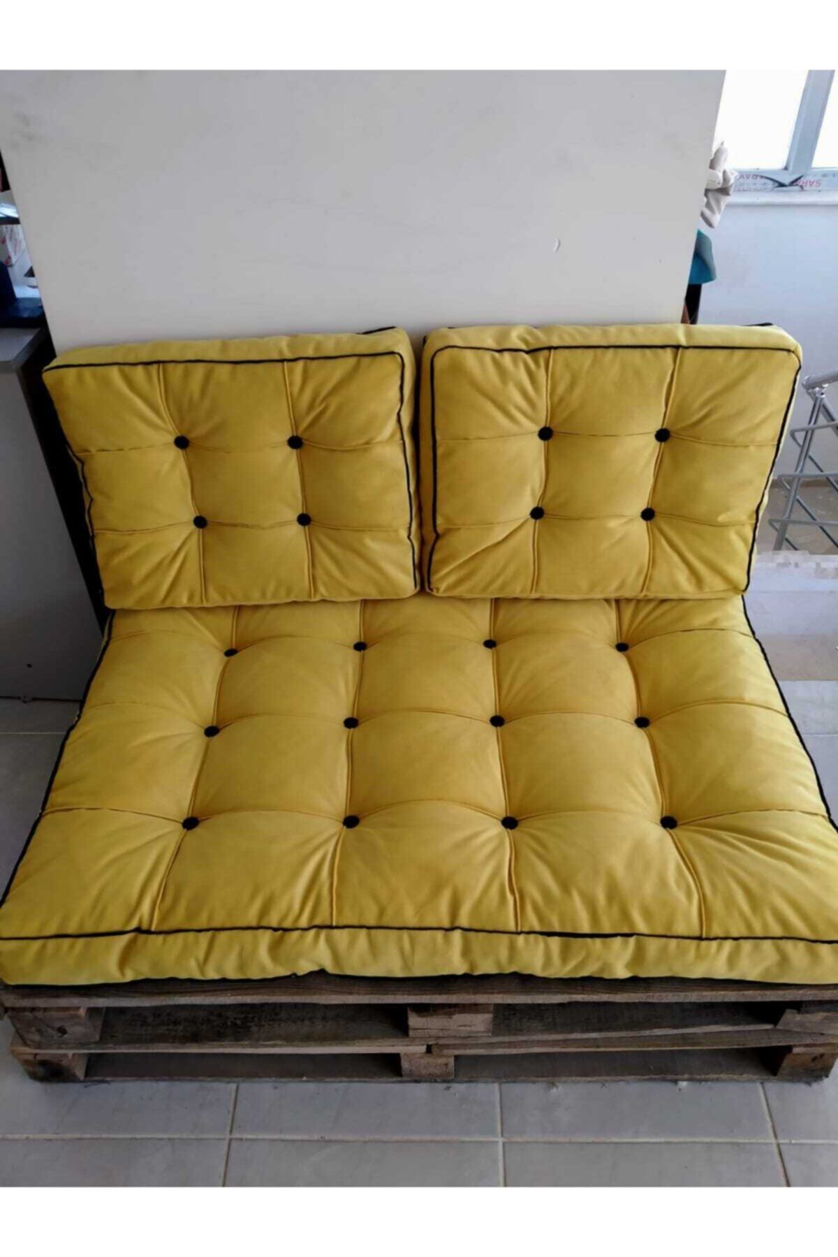BDP Home Sarı Palet Minderi