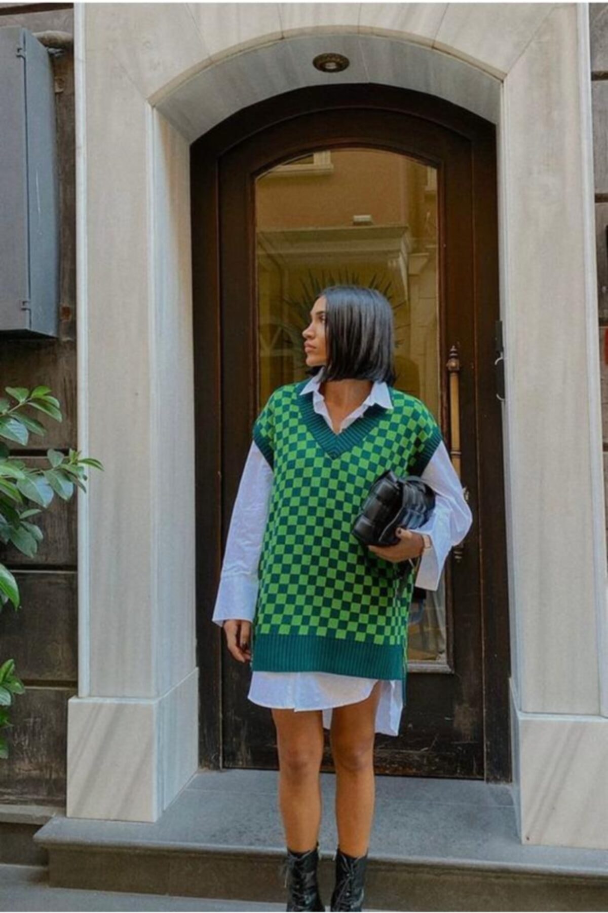 Elbi Boutique Damalı Süveter