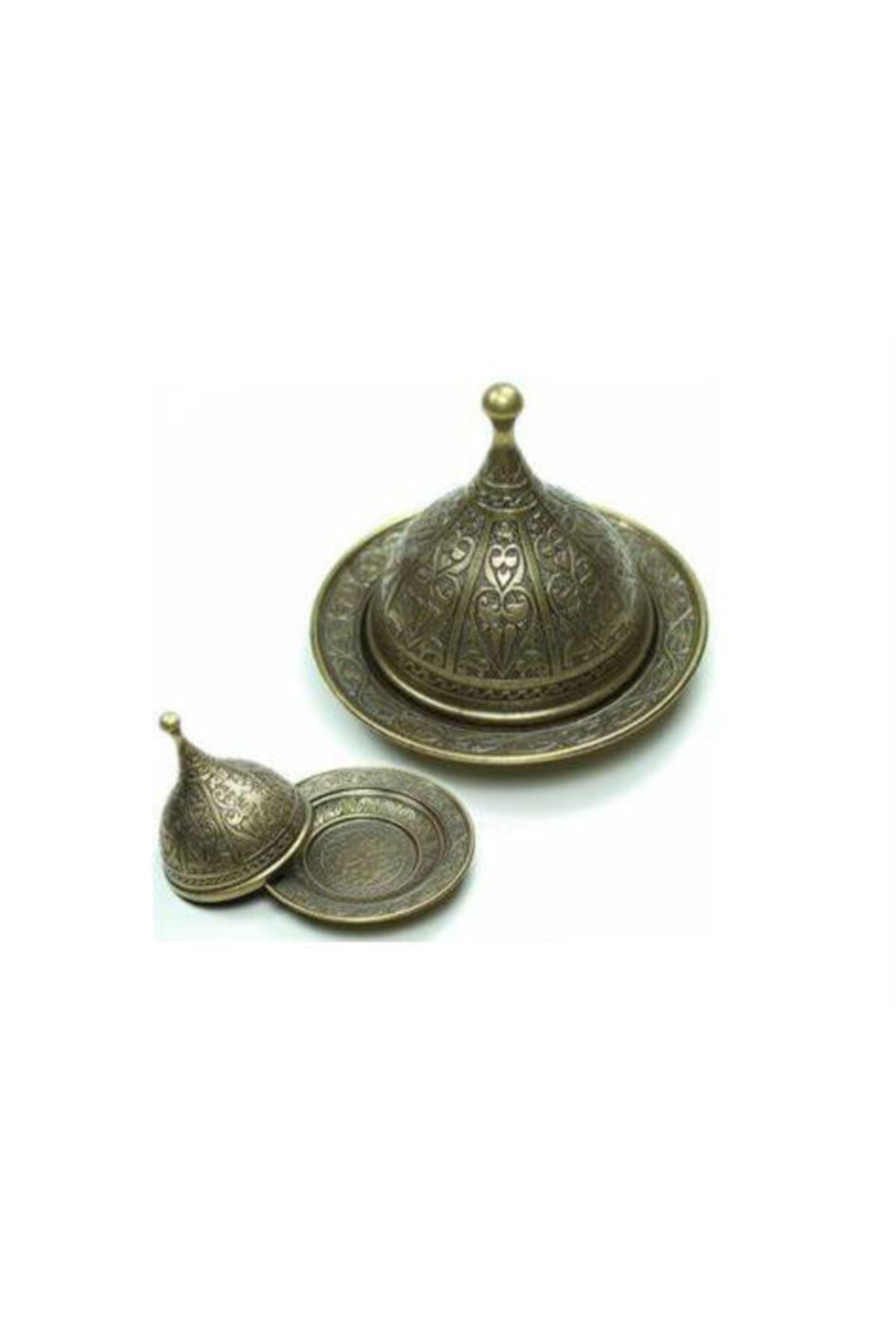 HİLALSHOP Osmanlı Motifli Lokumluk Büyük - Sarı